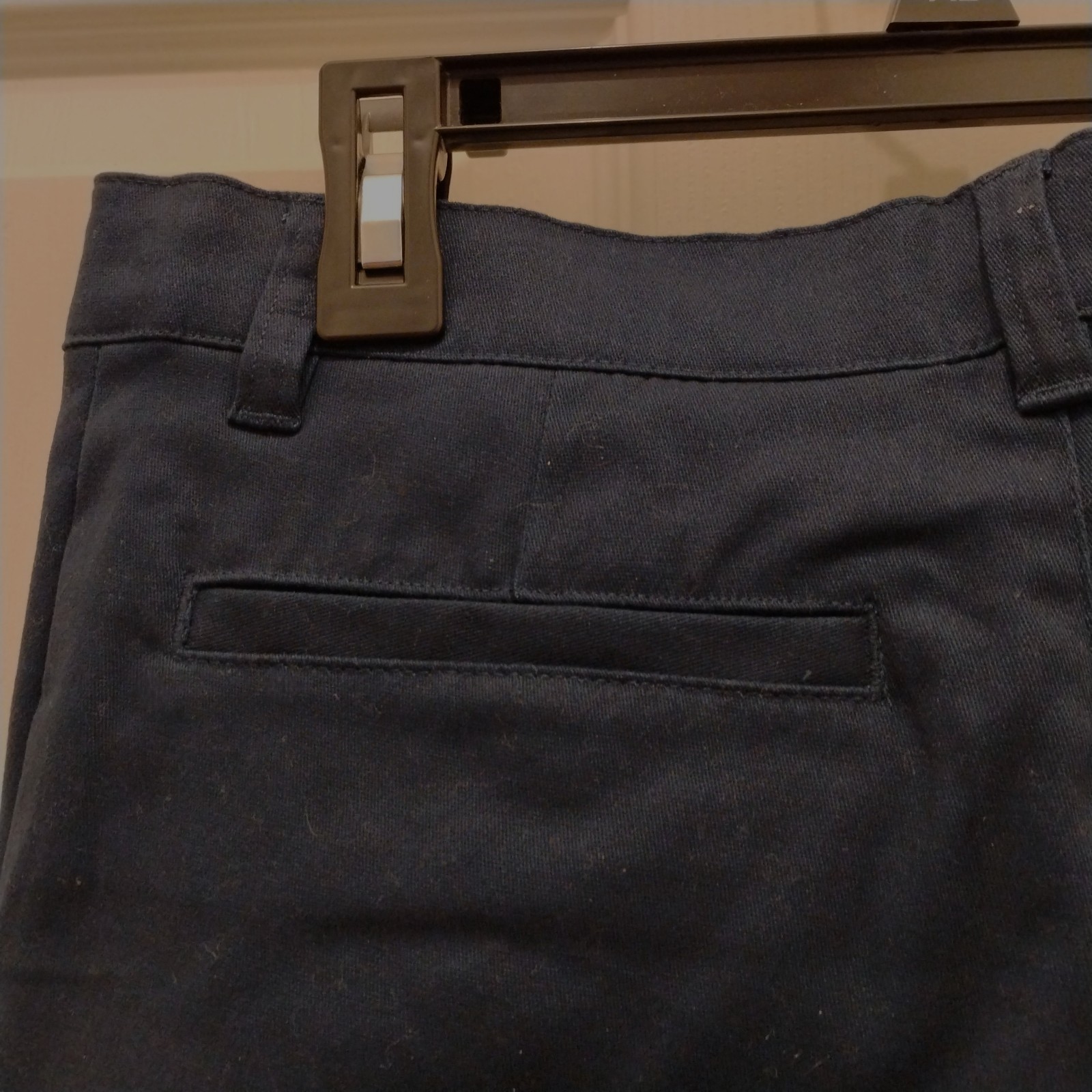 NWT Wonder Nation Flat Front, Navy Twill Pants-Adj Waist-4 Pockets-Boy’s Sz 14