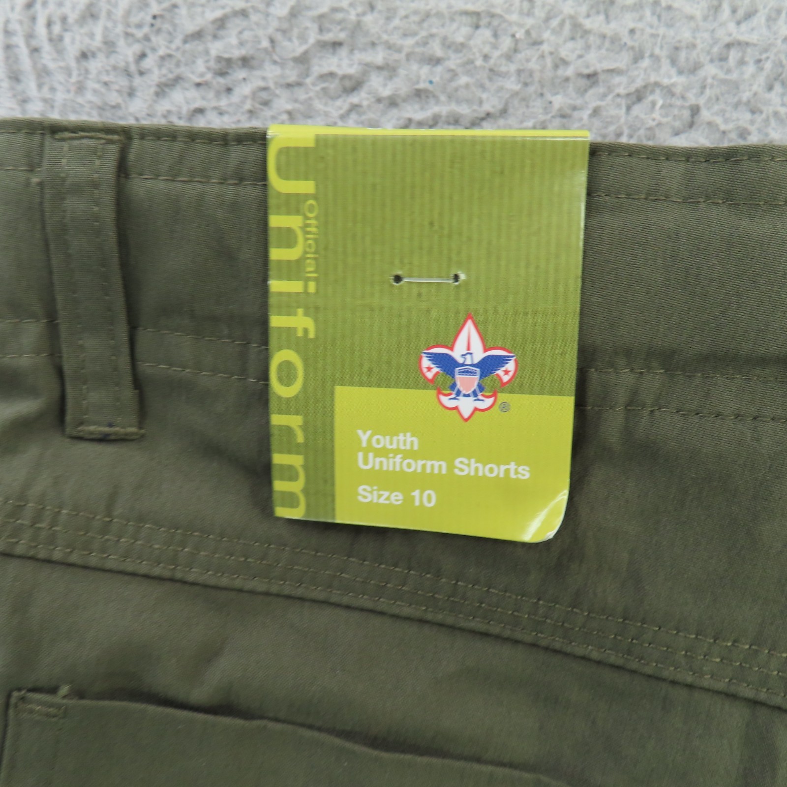 Boy Scouts of America BSA CUB Uniform Green Shorts sz 10 New NWT