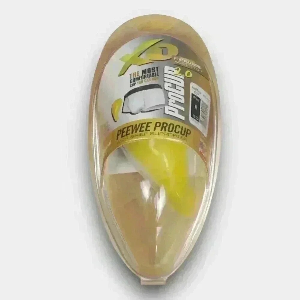XO Peewee ProCup 2.0 Protective Cup R18-22 Yellow with Brief Support Age 5 to 7