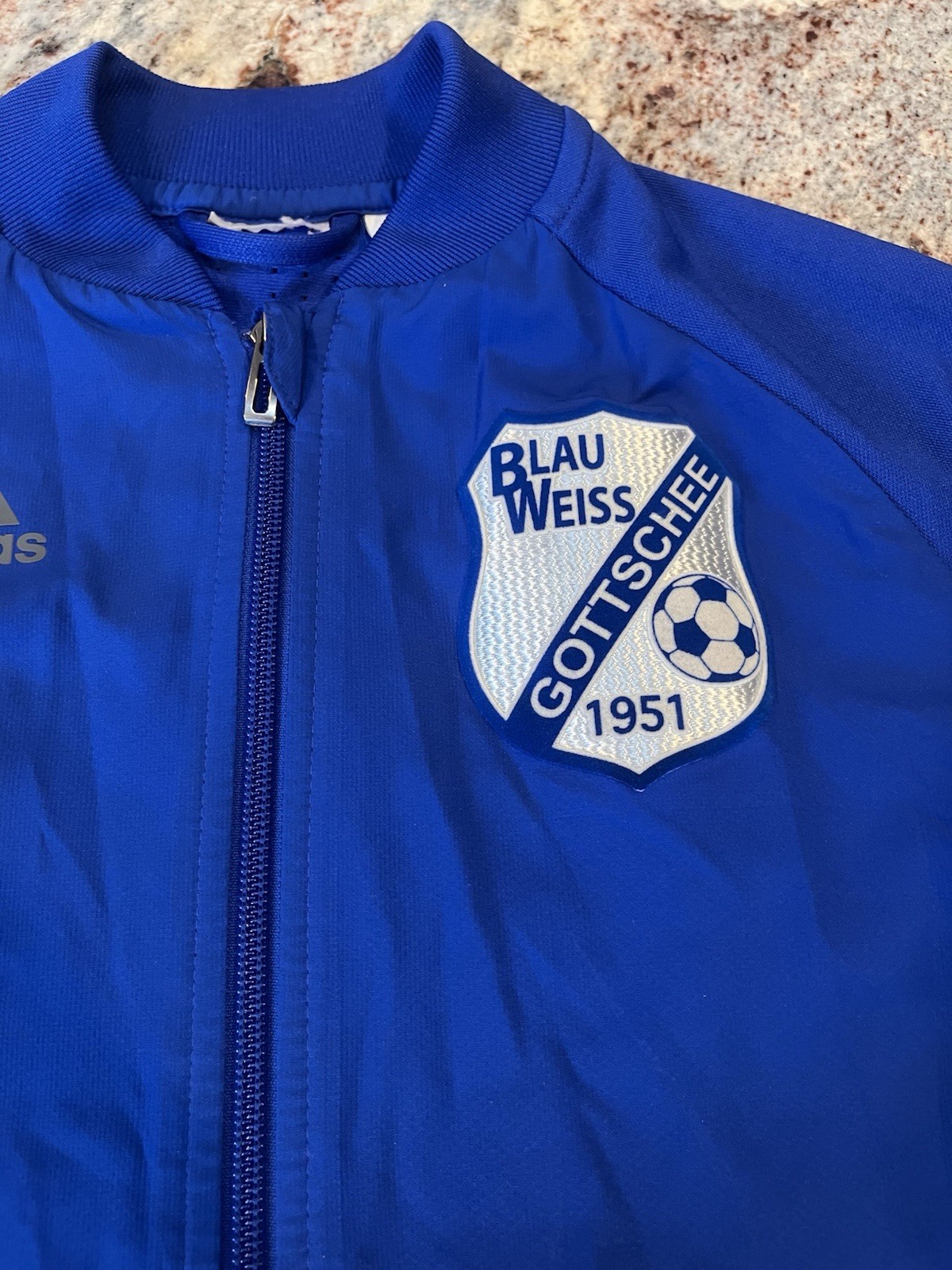 Adidas Climacool Tracksuit Jacket Royal Blue Blau Weiss Gottschee Soccer Youth S