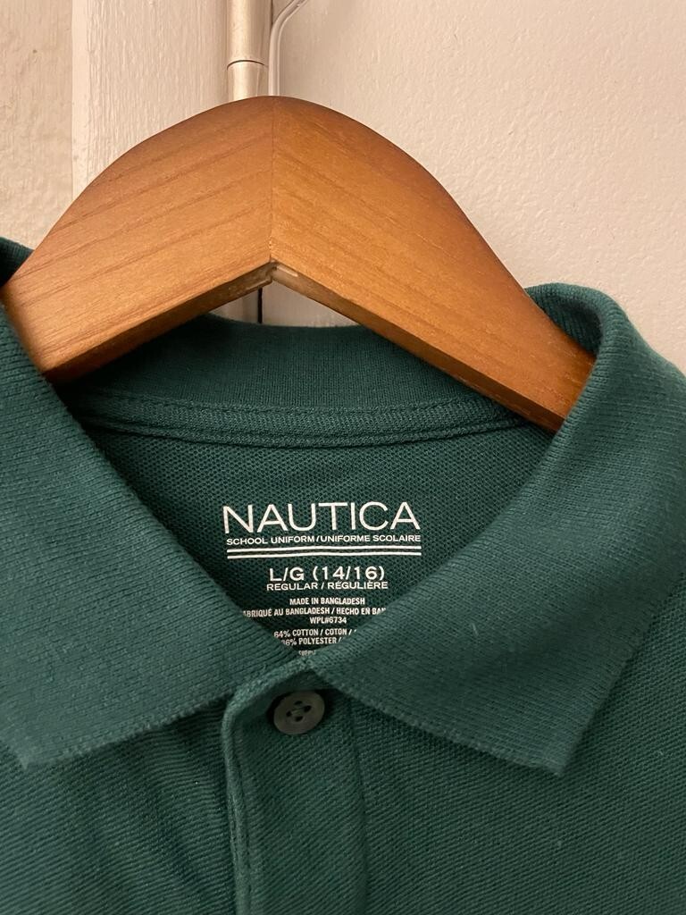 Nautica School Uniform L/Green (14/16) New