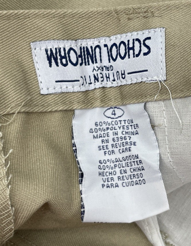 Galaxy Beige Khaki School Uniform / Casual Dress Pants Boys Sz 4 NWT