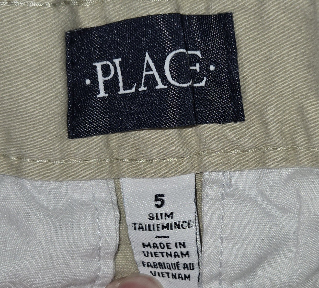 LOT OF 2 BOYS CHILDREN’S PLACE NAVY KHAKI UNIFORM SHORTS SIZE 5