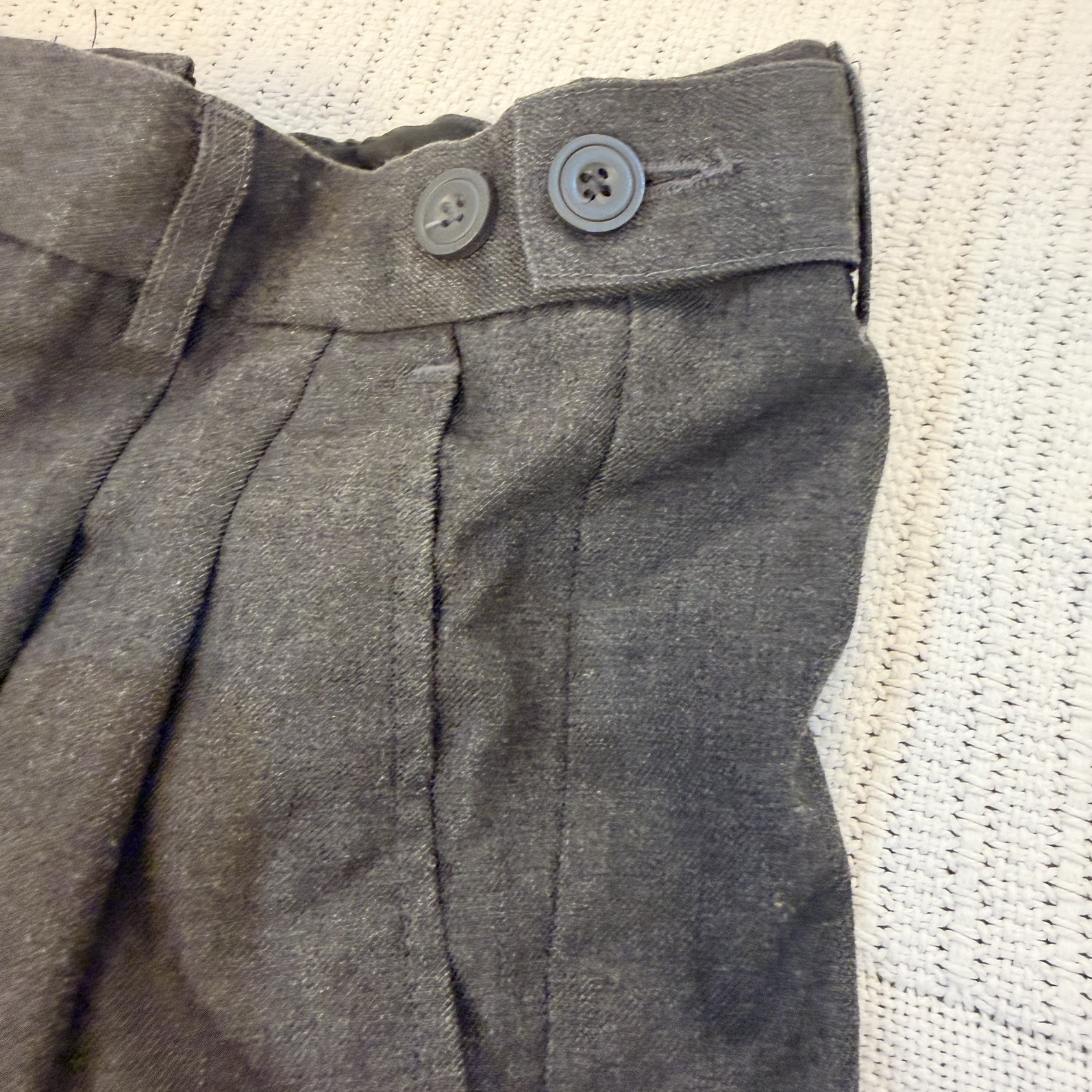 Uni-Gate Boys School Shorts Grey Pleated Adjustable Waist Size [ 13-14 years]