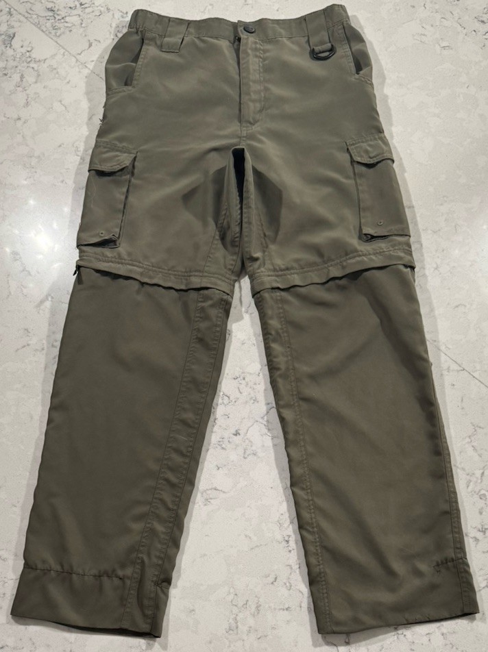 Boy Scouts Of America Pants Youth Large Green Switchback Convertible Zip Off BSA