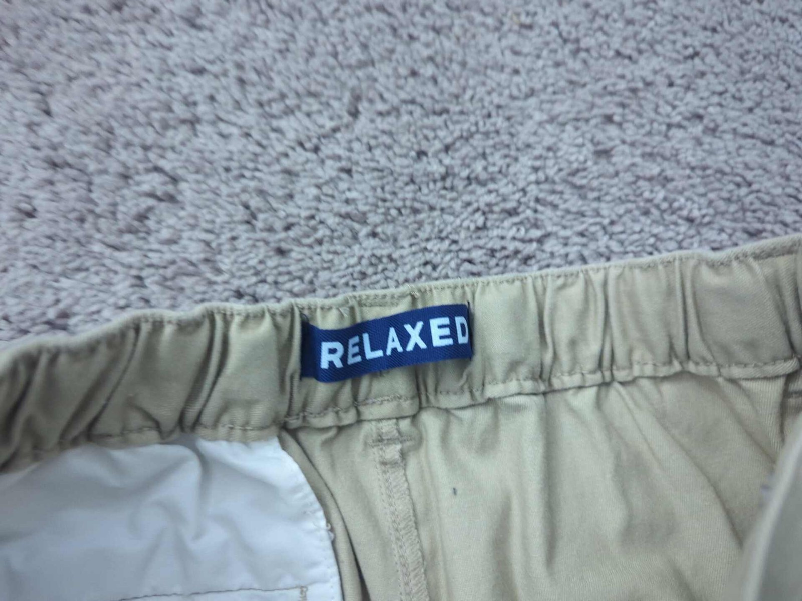 Lot of 2 French Toast Pants Youth Boys 16 Beige Black Relaxed School Uniform