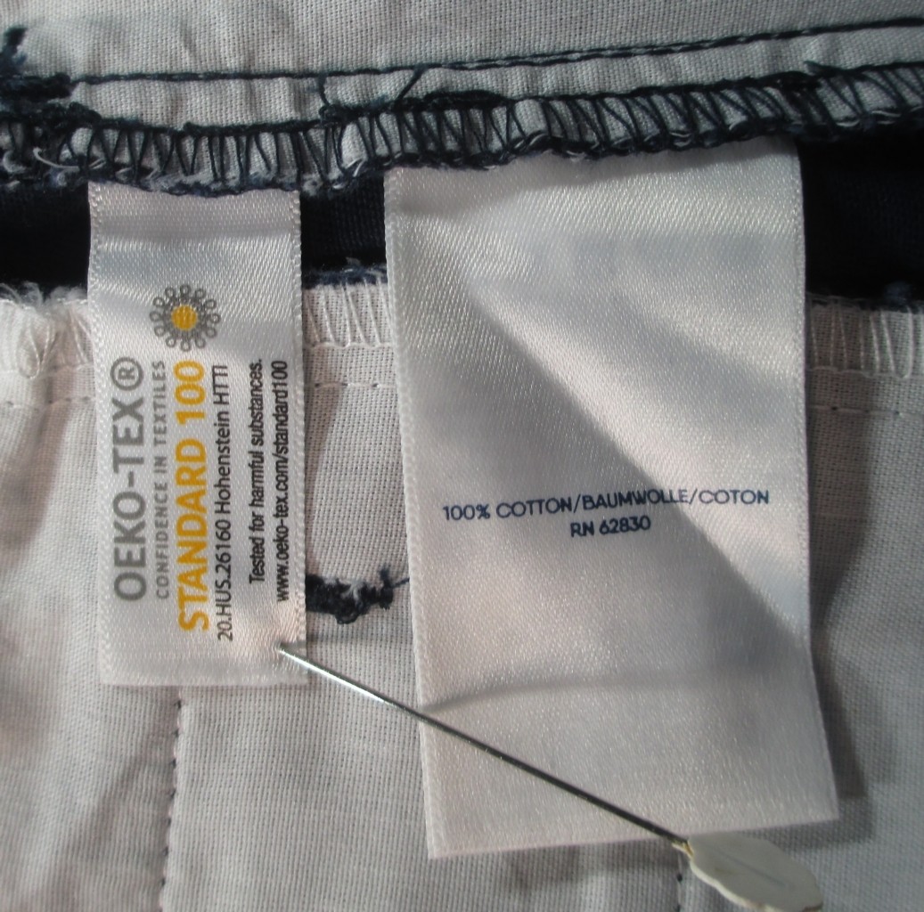 LANDS END Navy School Uniform Plain Front Chino Shorts Boys 14 *NEW*