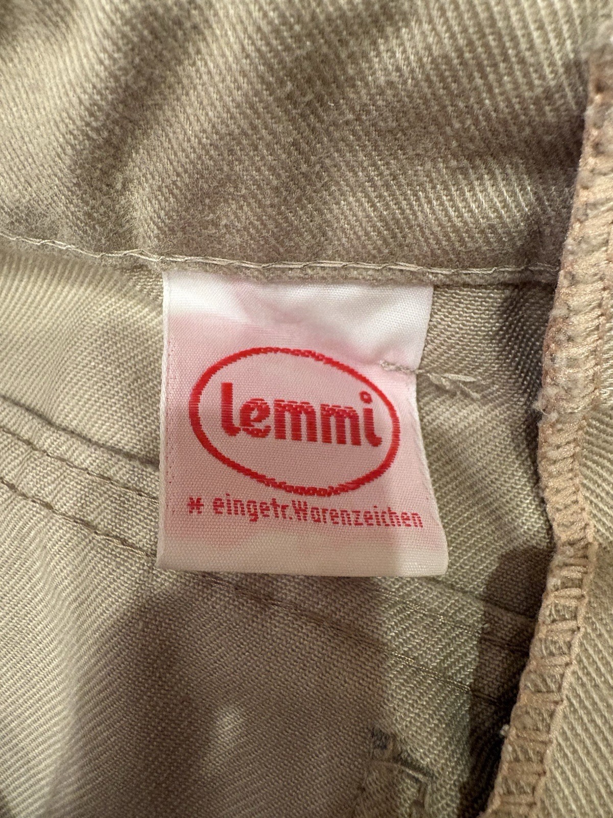 VINTAGE Lemmi Pants YOUTH Boys Size 170 Chino Khaki West German