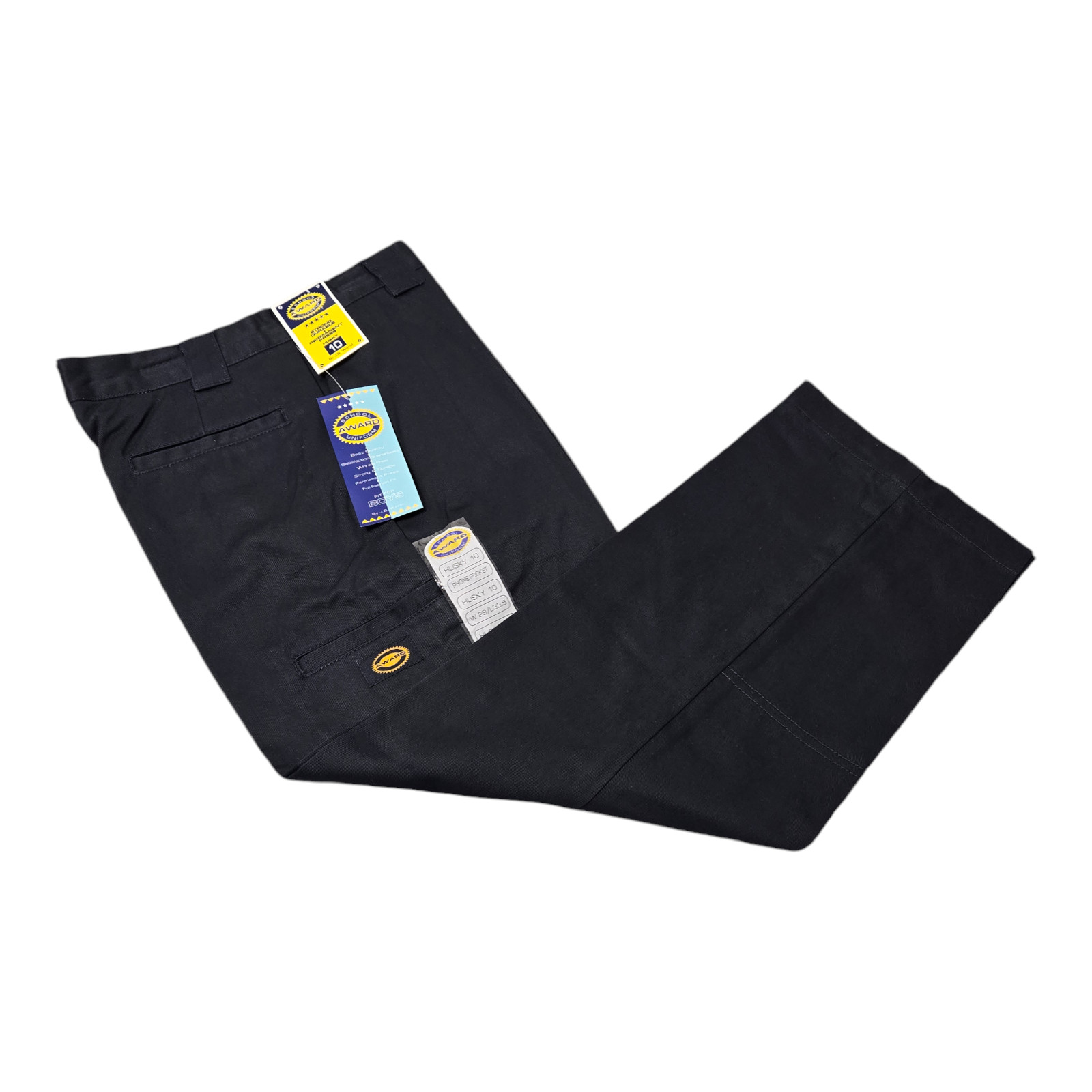Husky Boys school uniform pants size 10 Navy 60% Cotton 40% Polyester