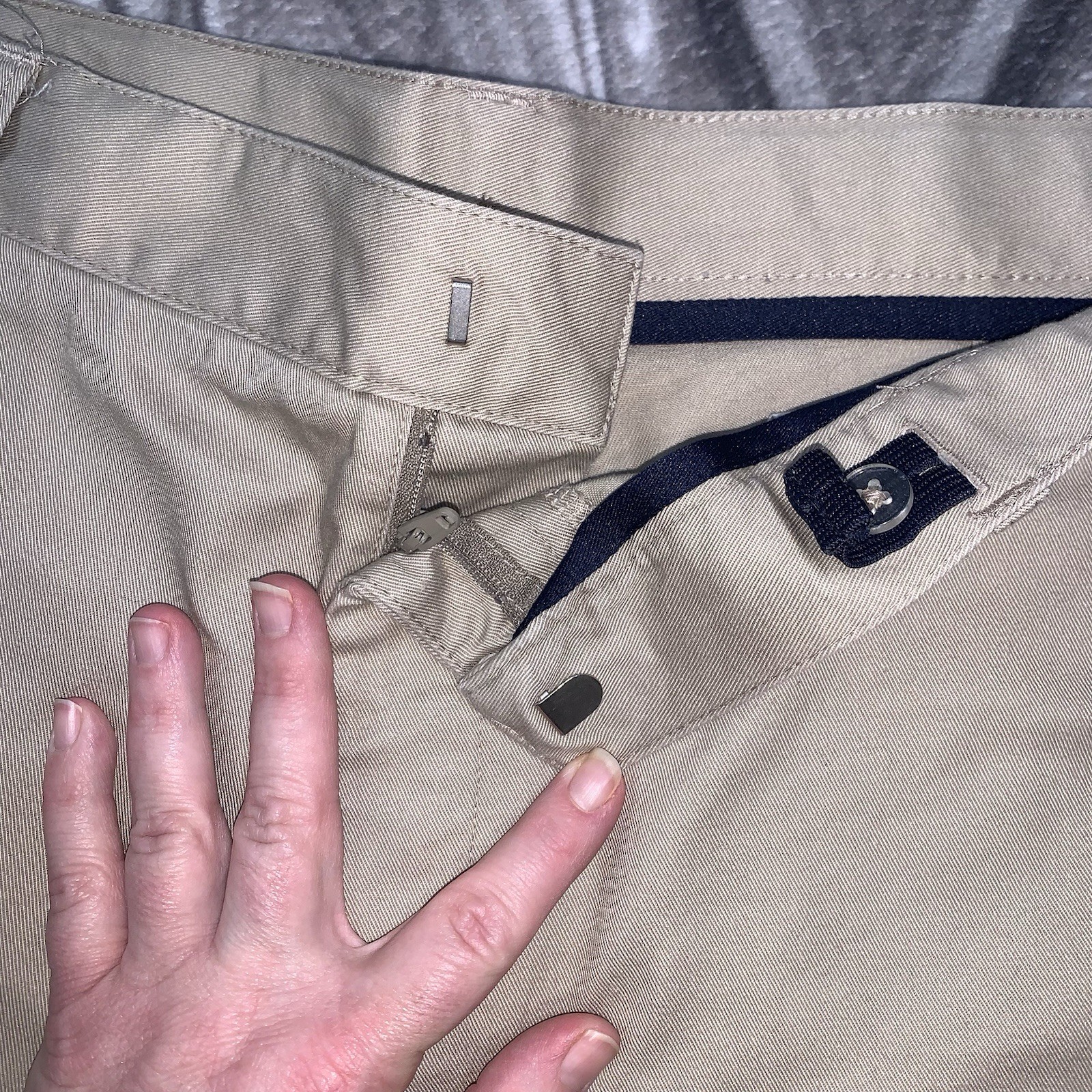 Lot of 2 French Toast Boys Khaki School Uniform Shorts Size 20 Husky Flat Front