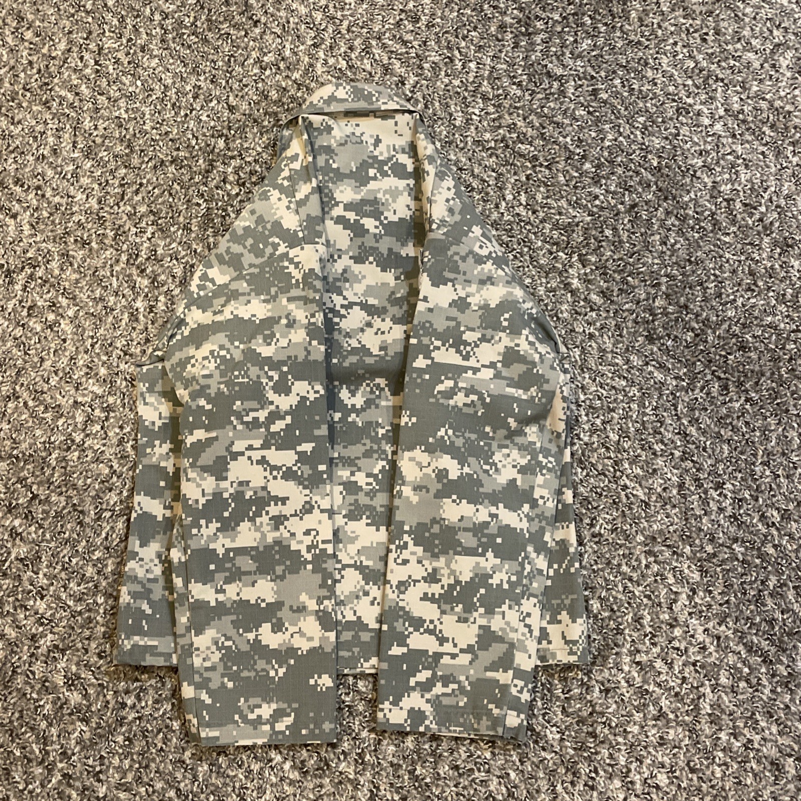 Propper Boys size 12 Gray/Green Digital Camo Shirt/Jacket Long Sleeve
