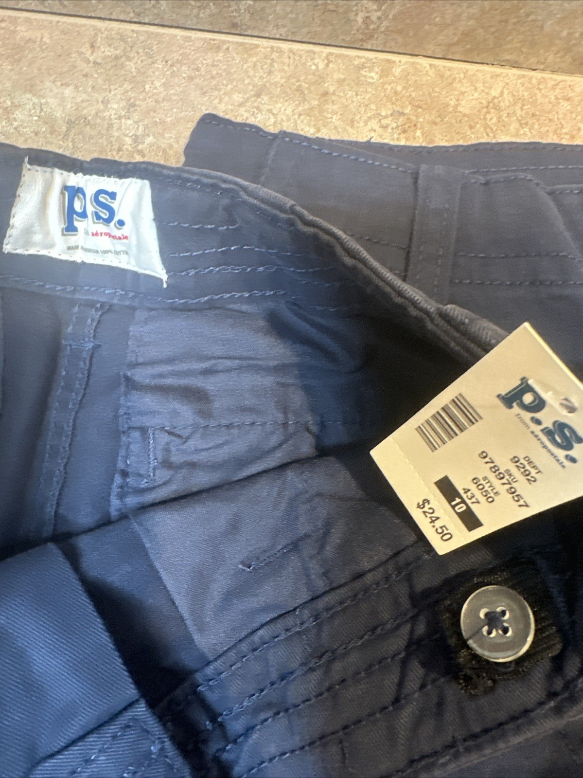 NWT 2 Pc Lot – Boys Size 10 Uniform Shorts, Navy