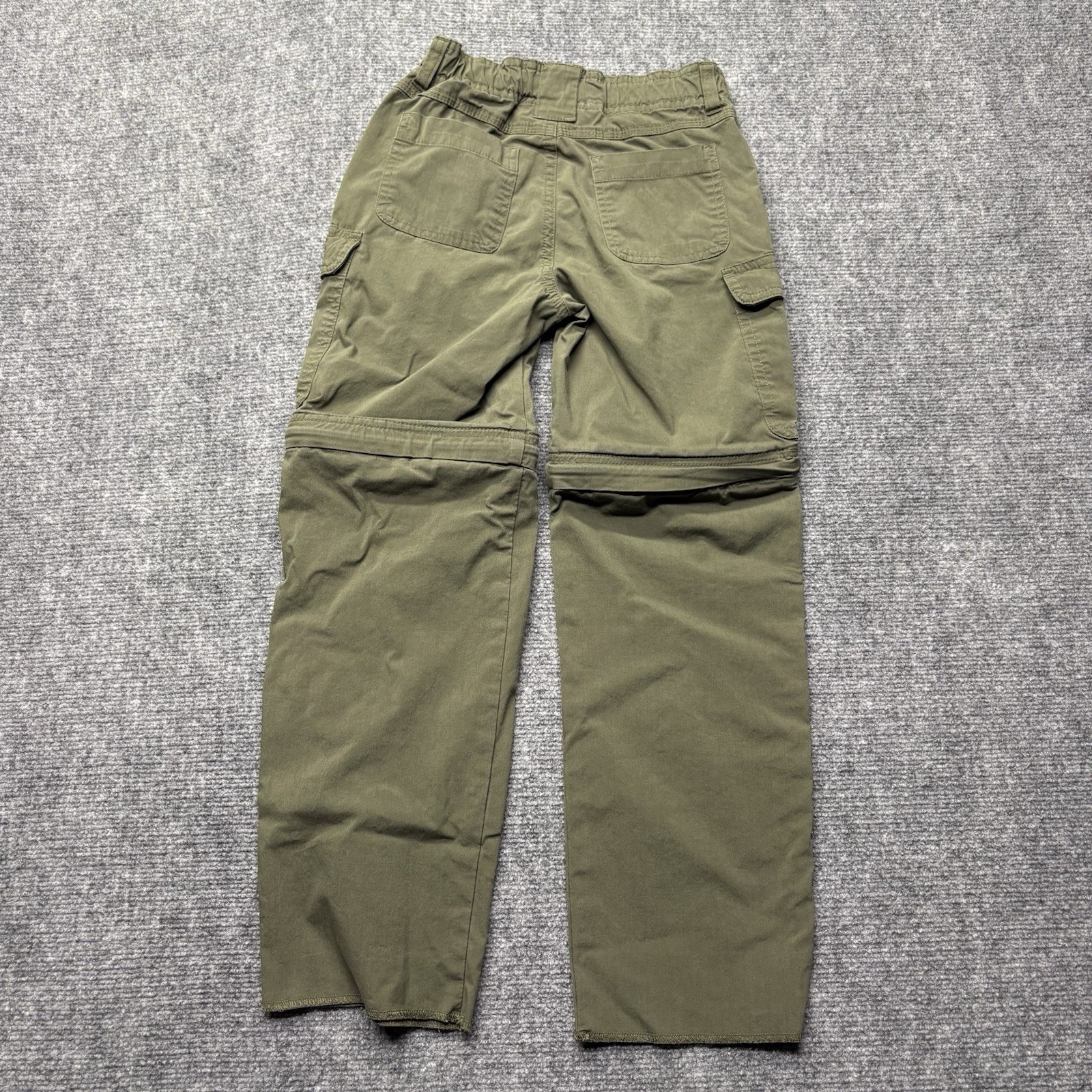 Boy Scouts Of America Cargo Pants Youth 8 Green Switchback Convertible Unhemmed