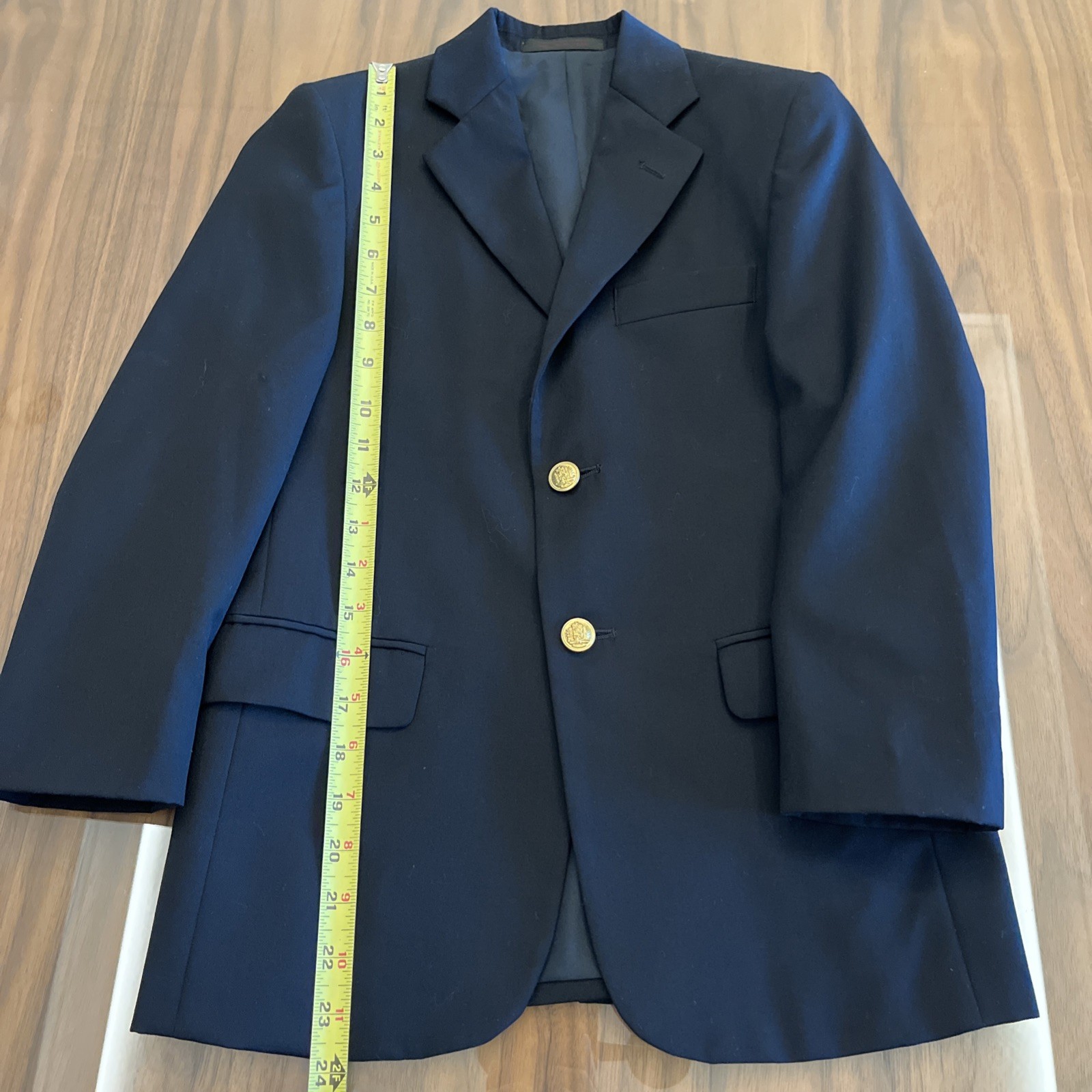 J.A. Besner Boy’s Navy Blazer Jacket 12