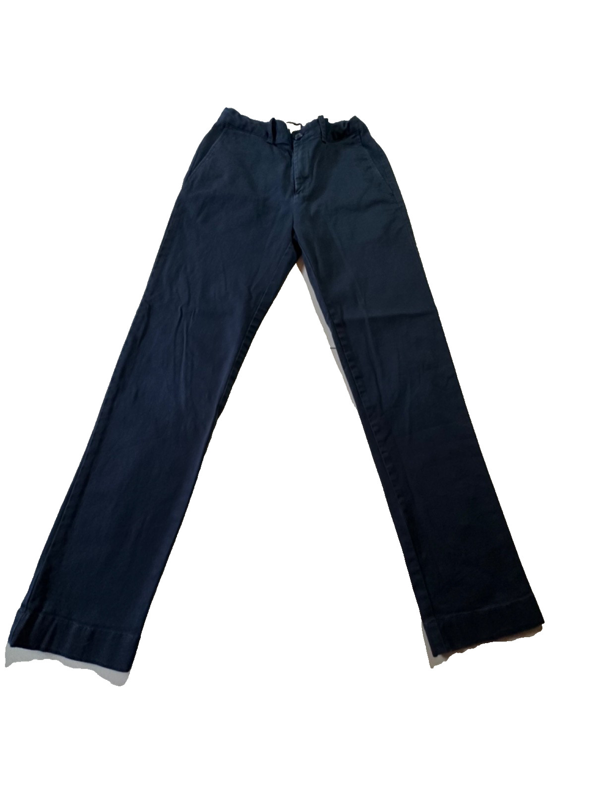 Crewcuts Boy’s Navy Blue School Uniform Chino Pants Size 12 Flat Front-EUC!