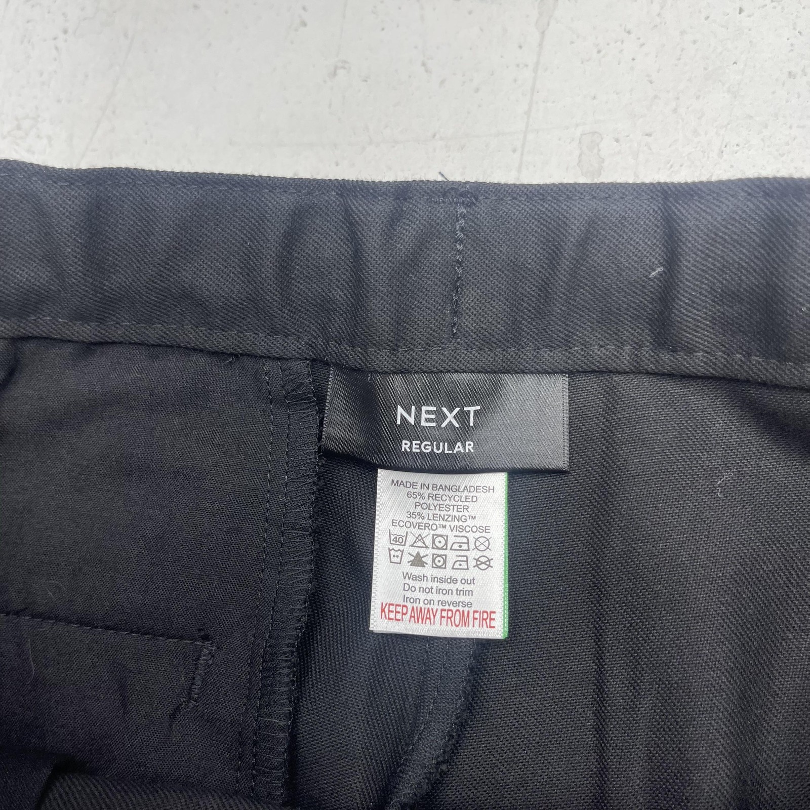Next Pants Boys 13 Years Plus 158cm Black Regular School Uniform Dress Trousers