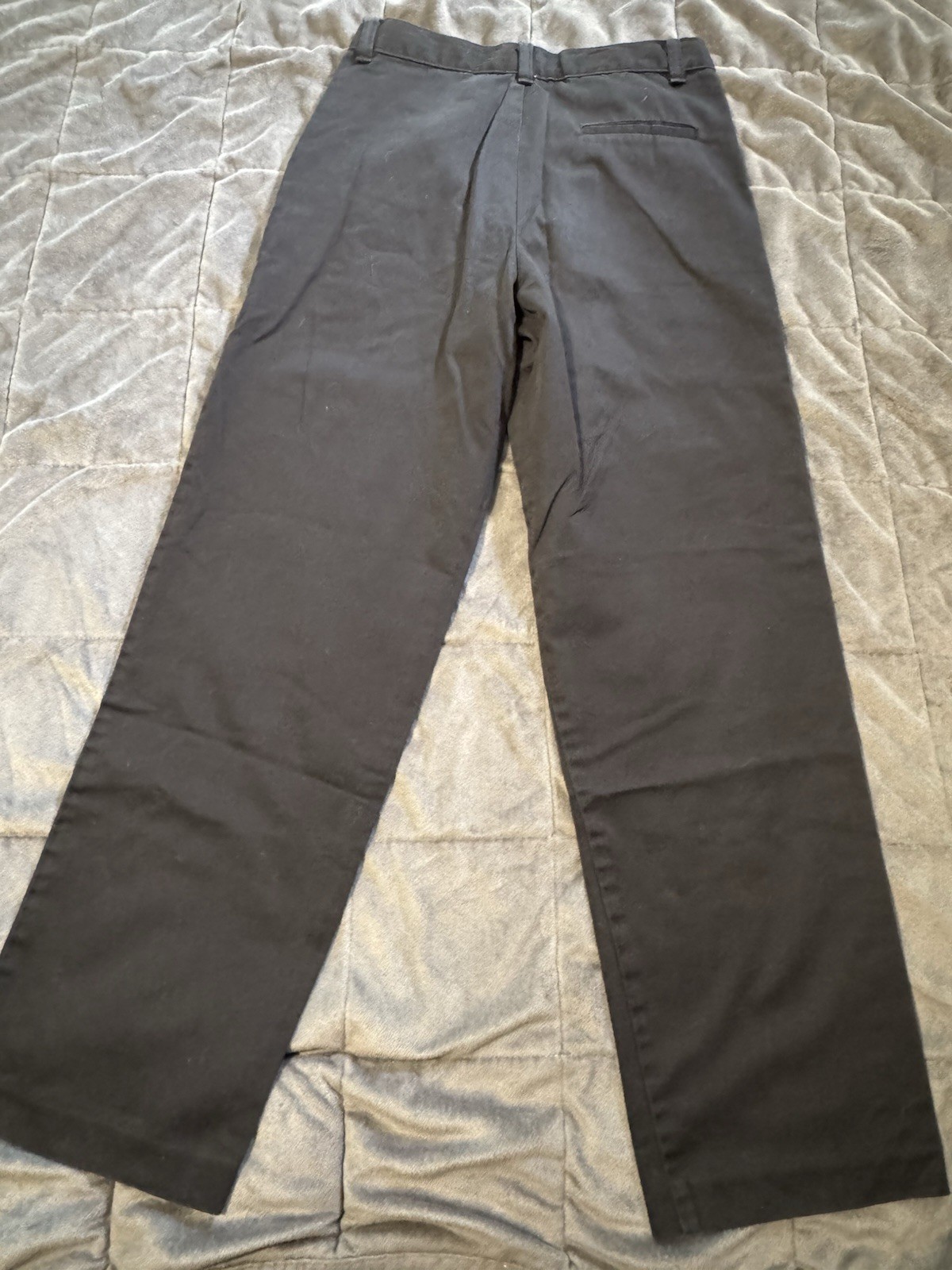 George Boys Cotton Blend Black Straight Fit School Uniform Pants 14