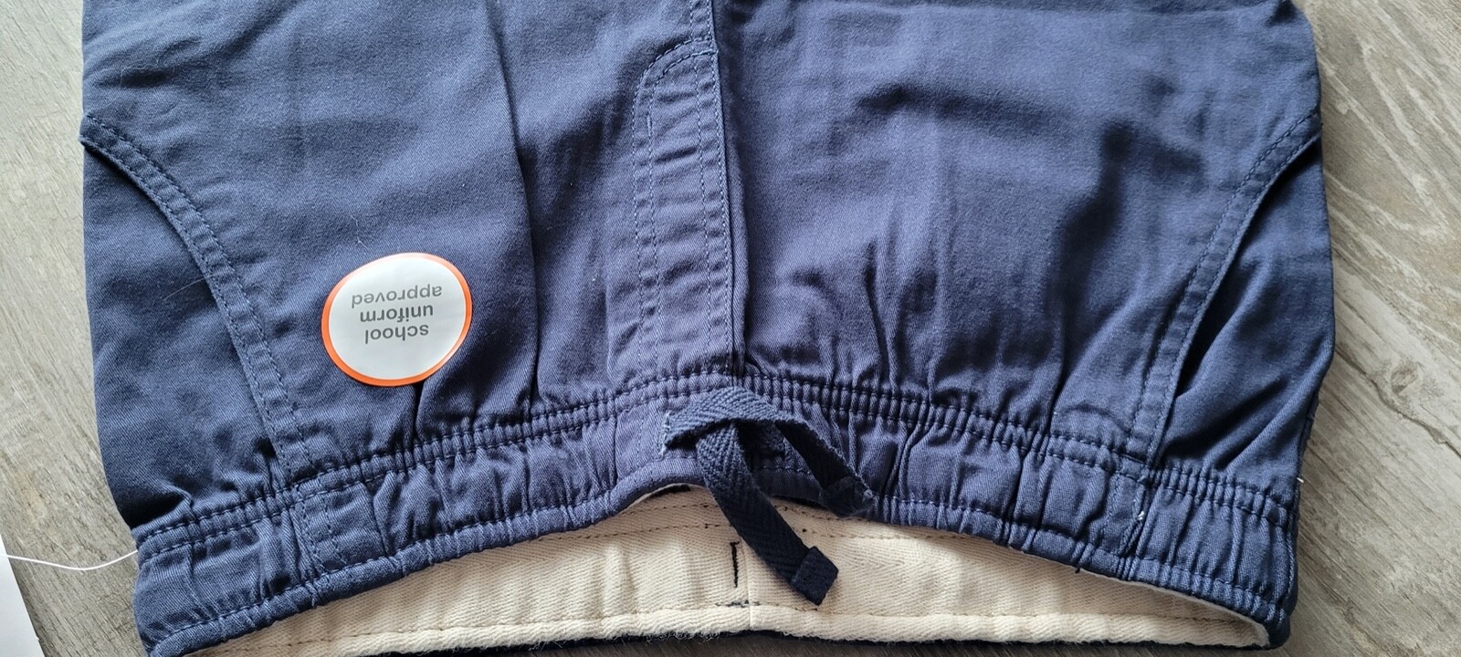 NEW 2 PAIRS SCHOOL UNIFORM NAVY PANTS BOYS XL 14/16 DOUBLE KNEE WONDER NATION
