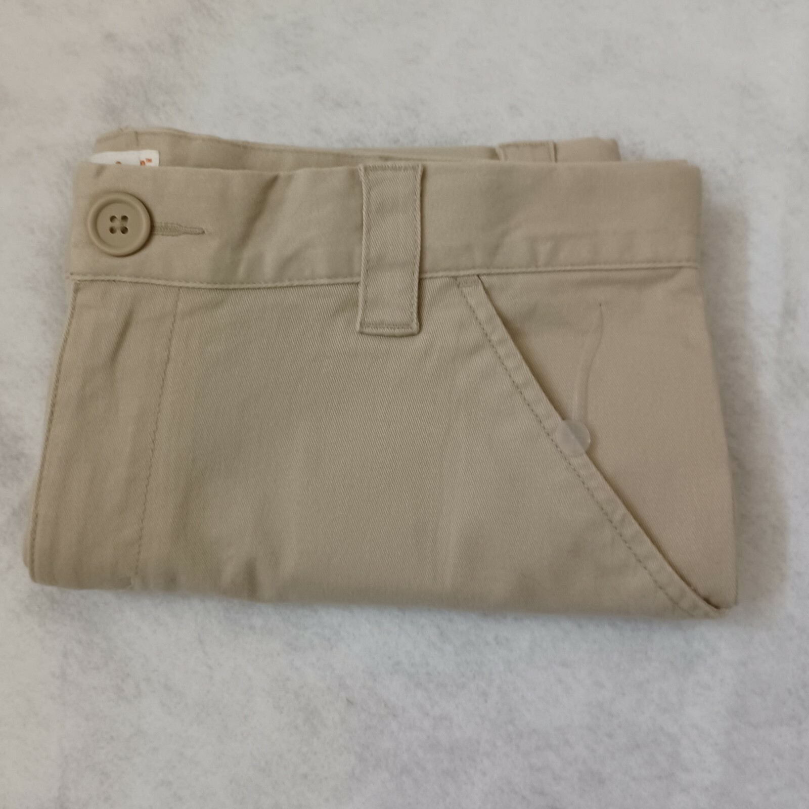 CAT & JACK BOYS Khaki SCHOOL UNIFORM SHORT SZ 14 Plus length 18