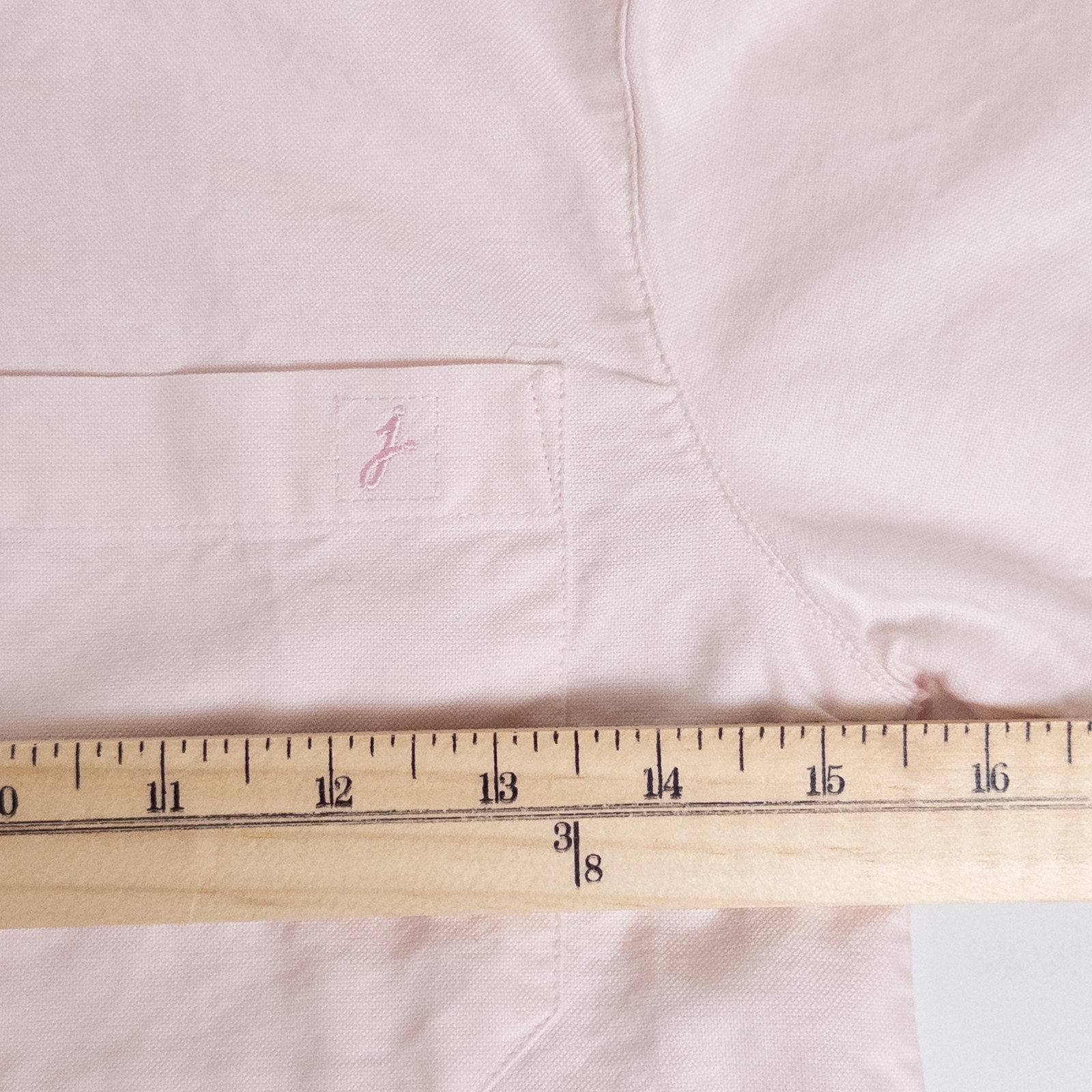 Jacadi Oxford Short Sleeve Button Down Pocket Collared Shirt Pink Boys 6Y