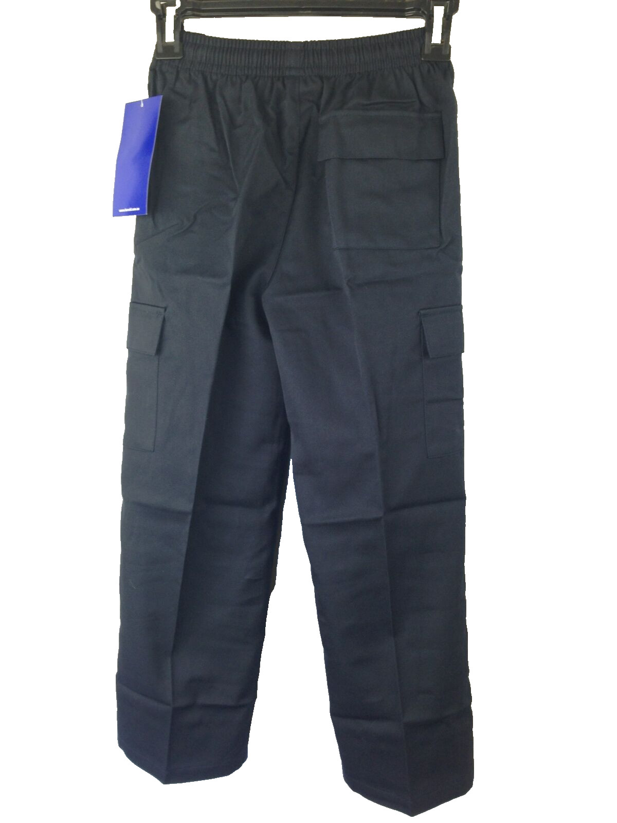 BNWT Boys Sz 8 LWR Brand Navy Blue Elastic Waist Cargo Side Pocket School Pants