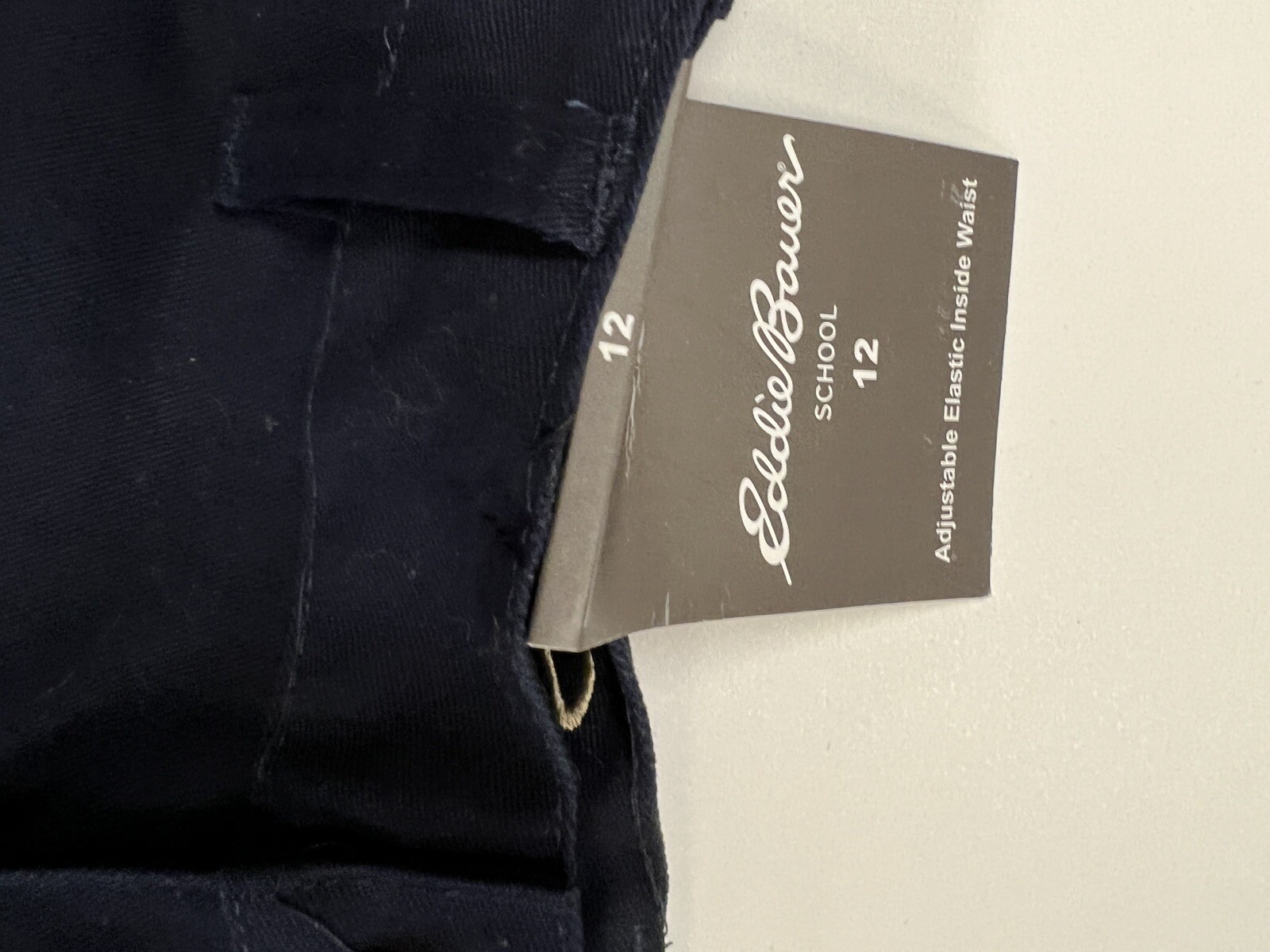 Eddie Bauer School Boy’s Uniform Pants Navy Blue Flat Front Straight Fit Size 12