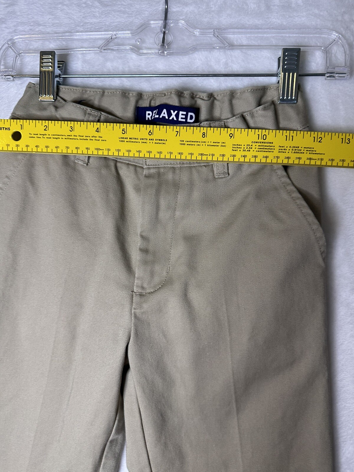 Place AND French Toast Khaki Pants Boys Size 12 & 12 Slim Both Adjustable 2 Pair