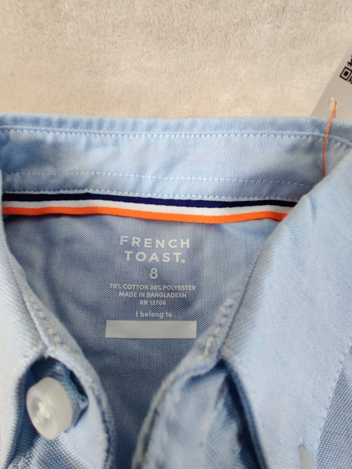 French Toast School Wear Boys Dress Shirt Button-Down Short Sleeve Size 8 NWT