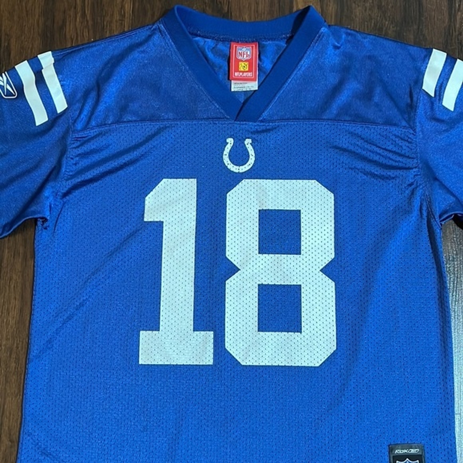 NFL Indianapolis Colts Jersey #18 Manning Size: L(Youth)