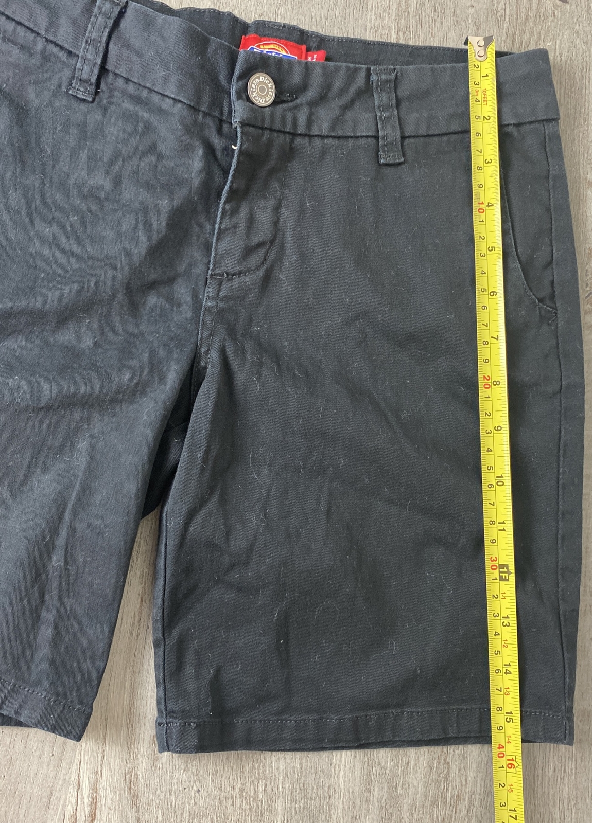 Dickies Front Relaxed Fit Uniform Casual Shorts Black Kids Size 5