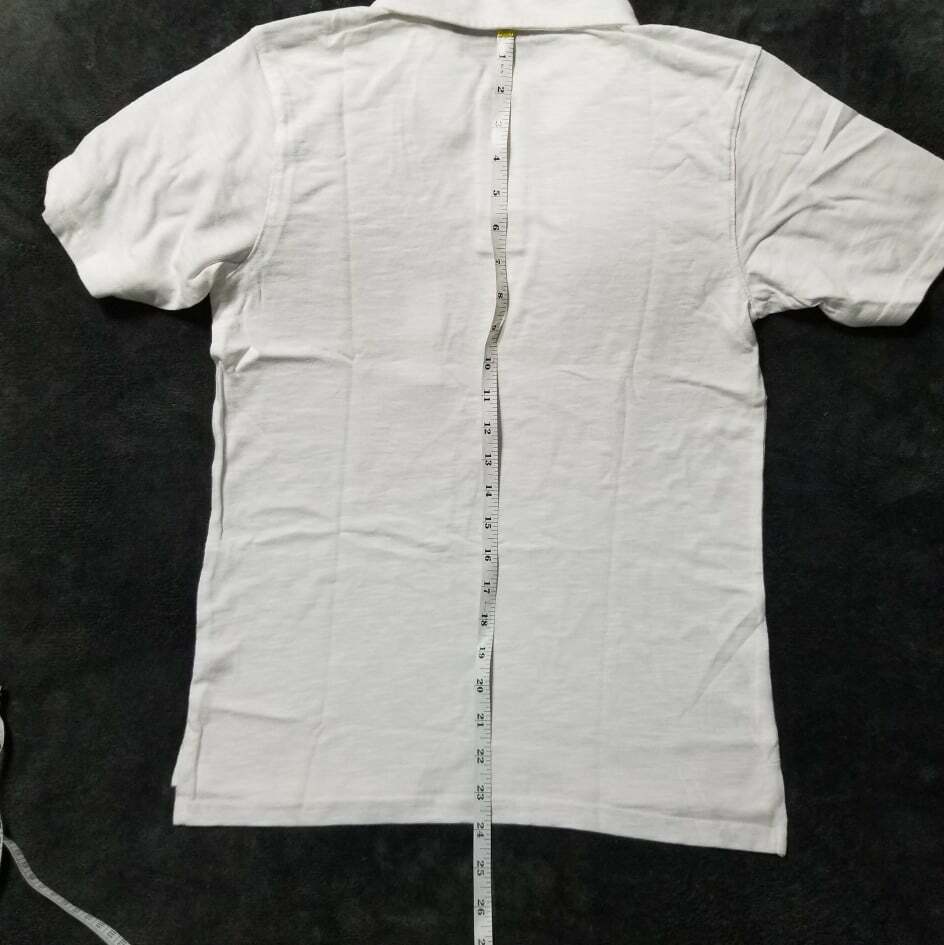 School Uniform Shirt – White Short Sleeve 2 Button Jersey Polo Boys Sizes S-XXL