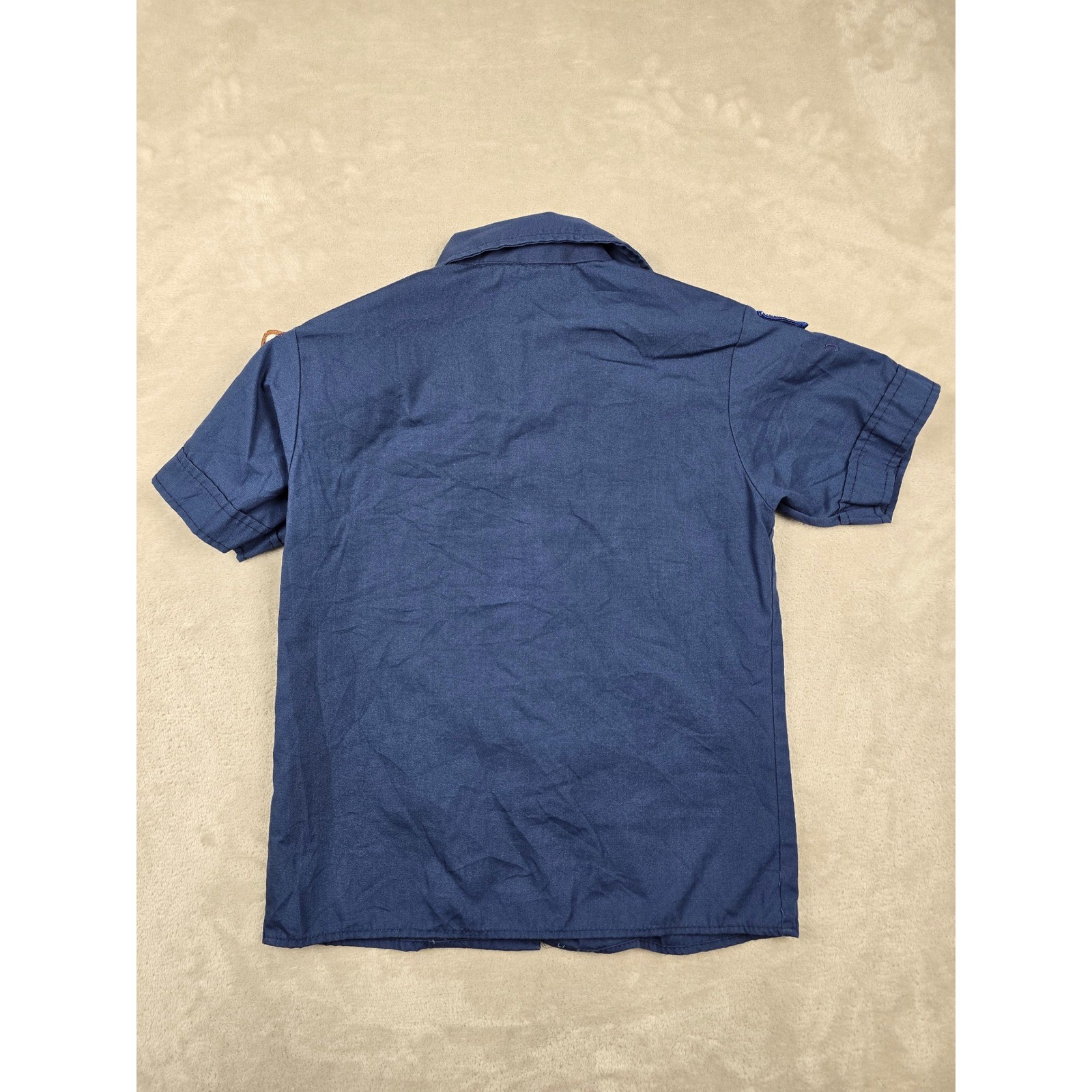 Boy Scouts of America Shirt Kids Youth M 10-12 Blue Patches USA Made Gorpcore