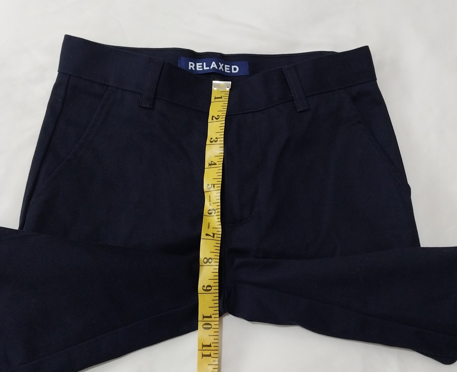 French Toast Boys Uniform Straight Adjustable Waist Relax Pants 10 Blue ~ Used