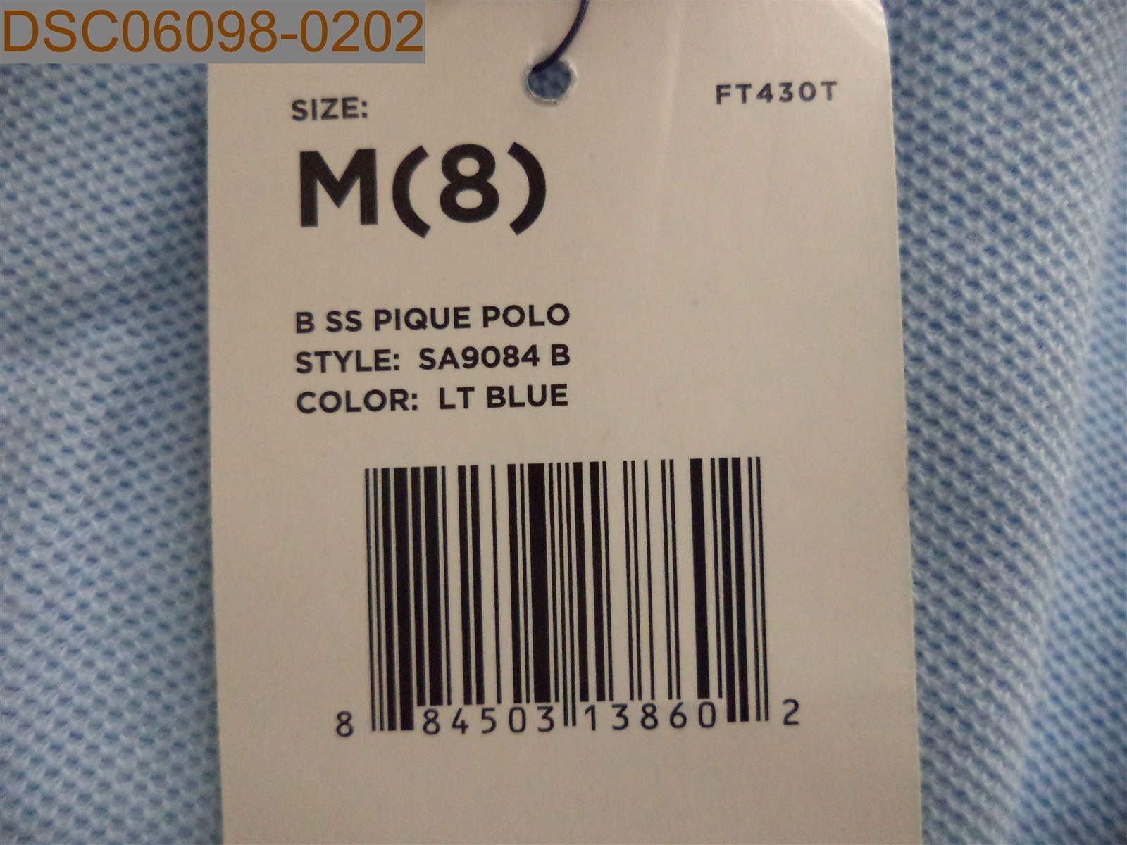 NWT has a school logo French Toast Boys Short Sleeve Polo Size M 8