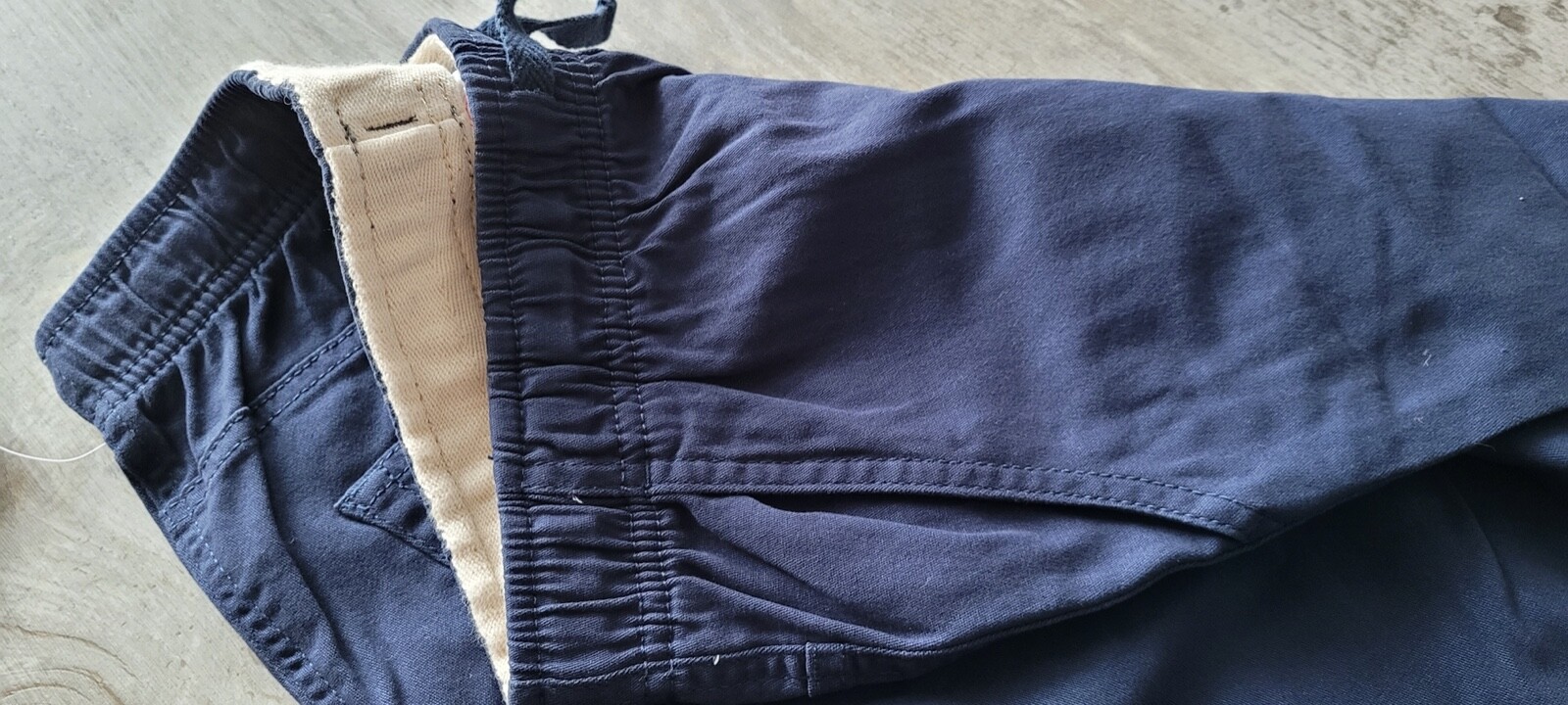 NEW 2 PAIRS SCHOOL UNIFORM NAVY PANTS BOYS XL 14/16 DOUBLE KNEE WONDER NATION