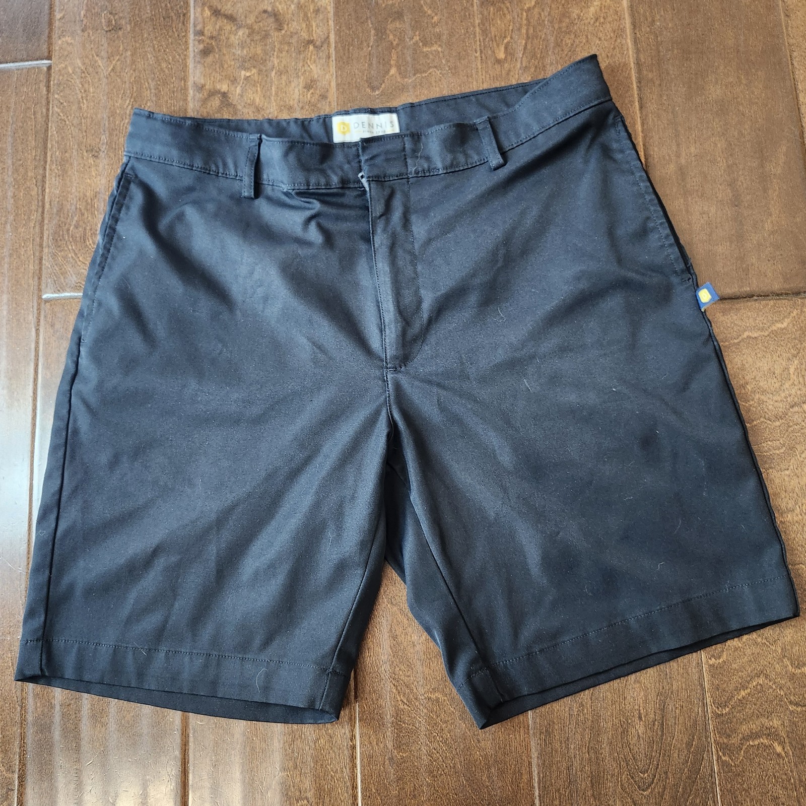 Dennis Boys 14 Husky Black Uniform Shorts Flat Front School Dress