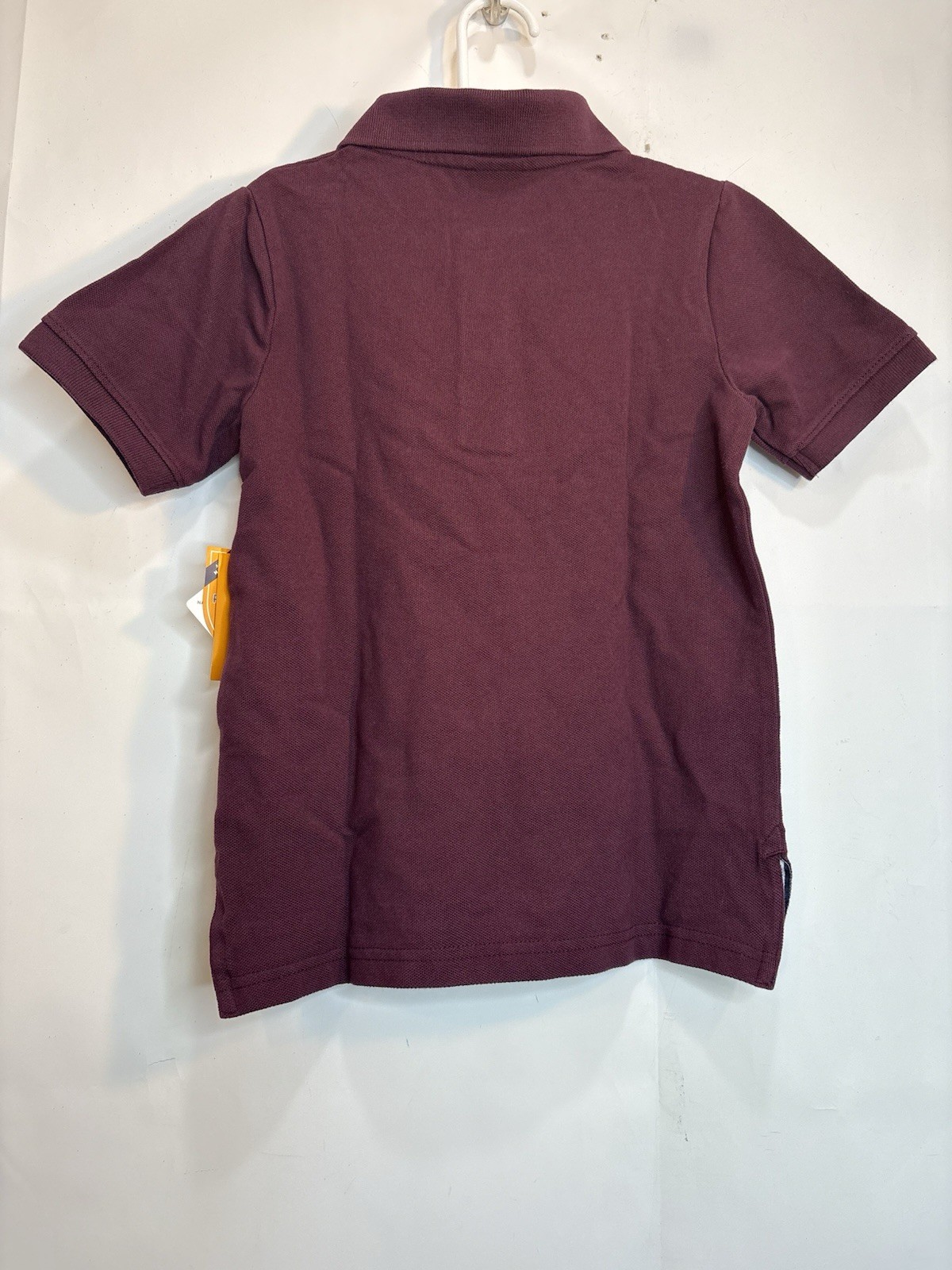 GYMBOREE Play Proof Boys Burgundy Stain-Resistant Polo Uniform Shirt