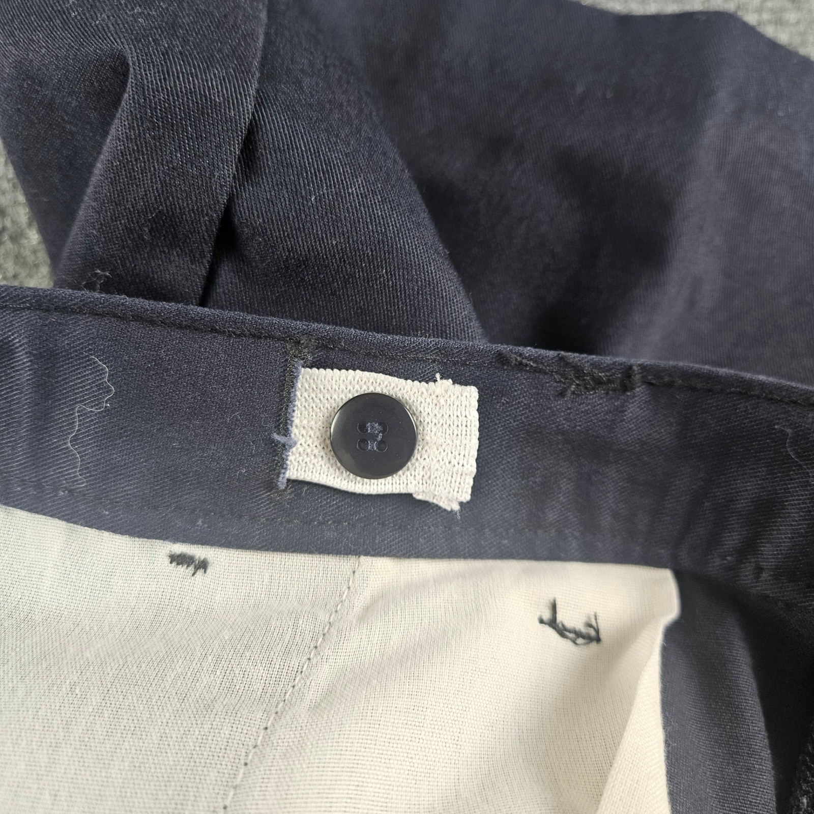 School Apparel Inc Navy Blue Uniform Shorts Boys 31 Husky Adjustable Waist