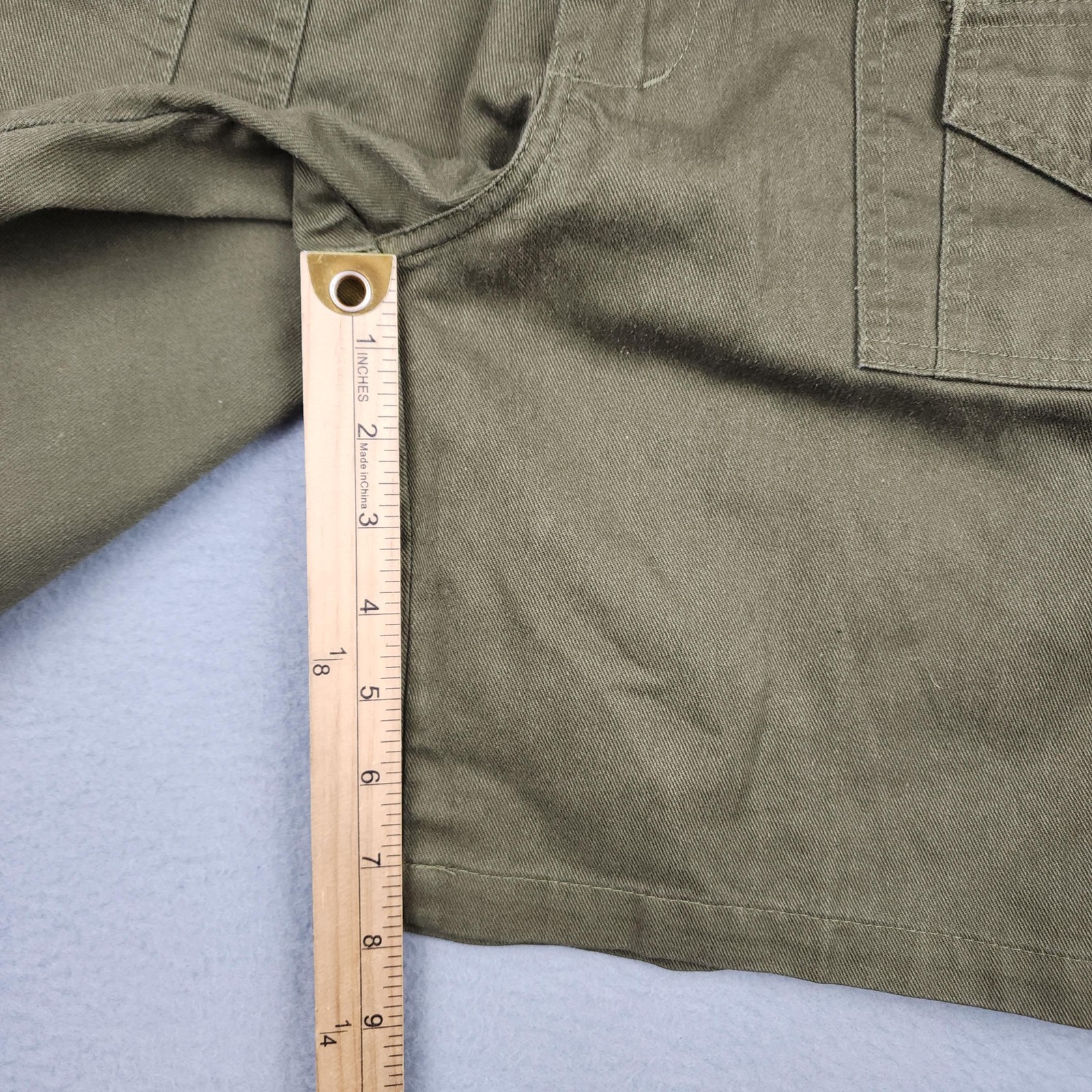 Vintage Boy Scouts America Shorts Boys 18 Green Uniform Cargo Pockets Official