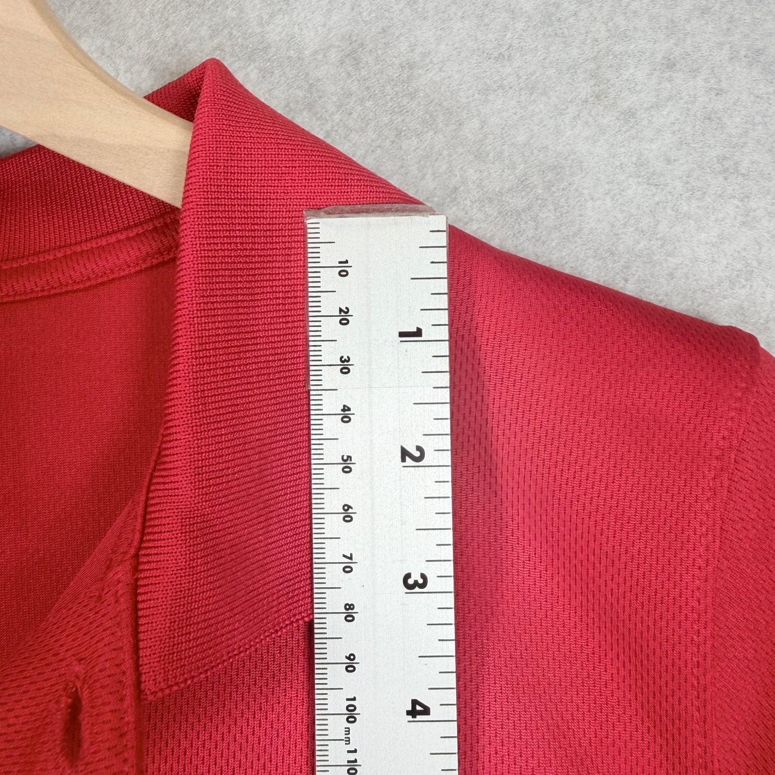 Cat & Jack Polo Shirt Boys Large Red No-Roll Collar Wicking School Uniform NWT