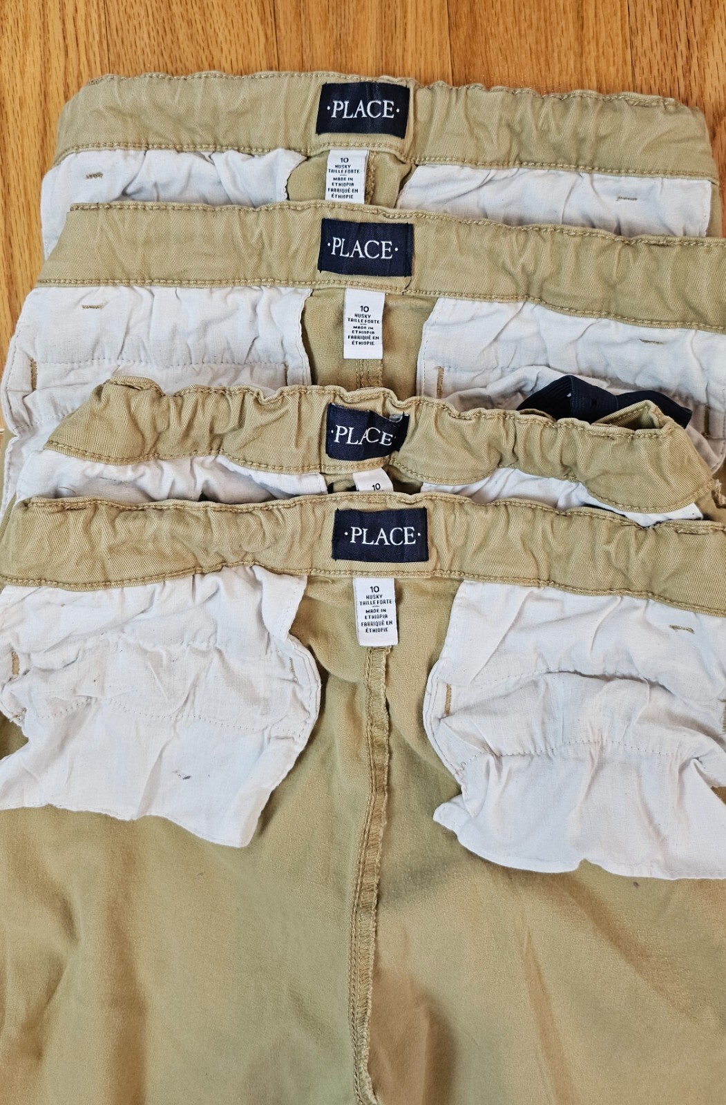 Boys school uniform Flax / Khaki size 10 husky Childrens place