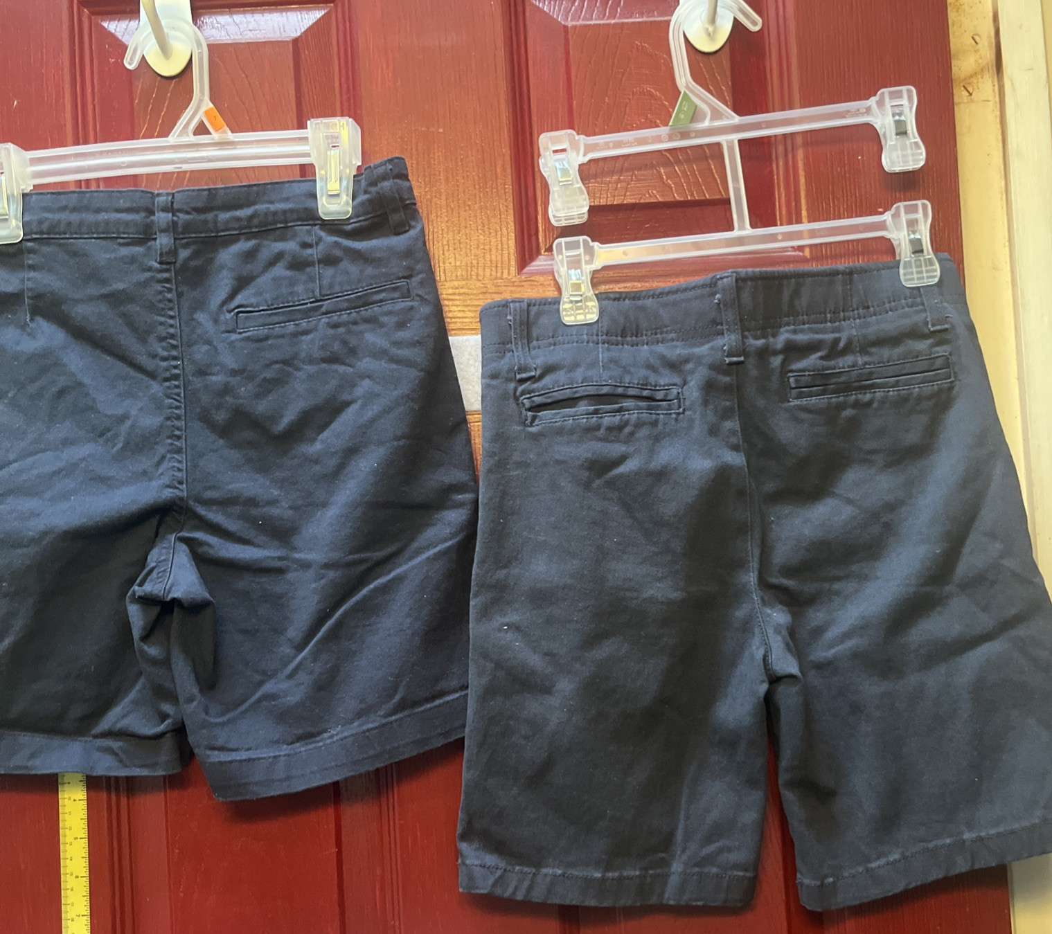 Lot Of 2 Boys Size 10-12 . Navy Blue School Uniform Shorts.