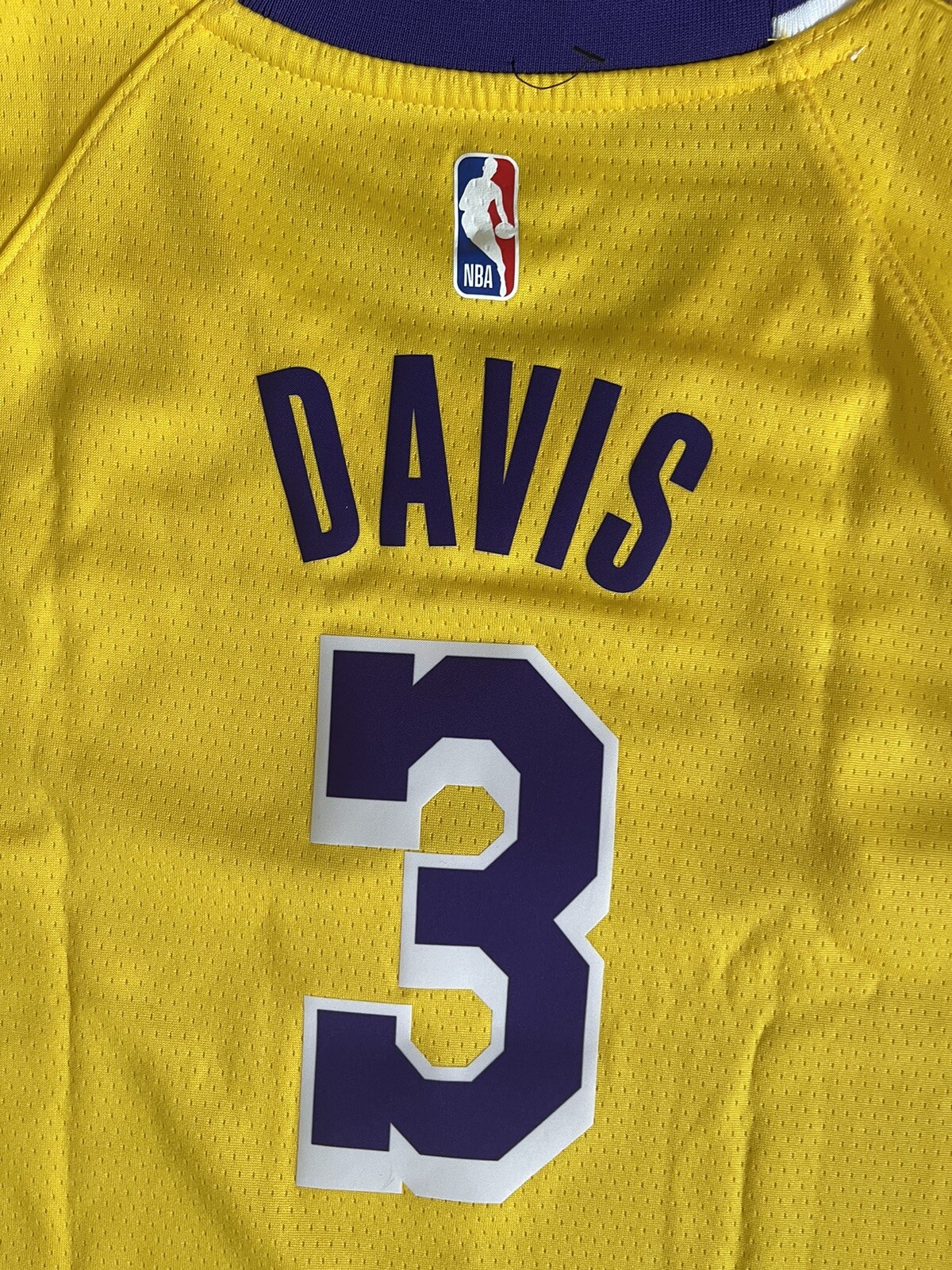 NWT Anthony Davis Lakers Nike Swingman Gold Jersey Size Youth XL 18-20