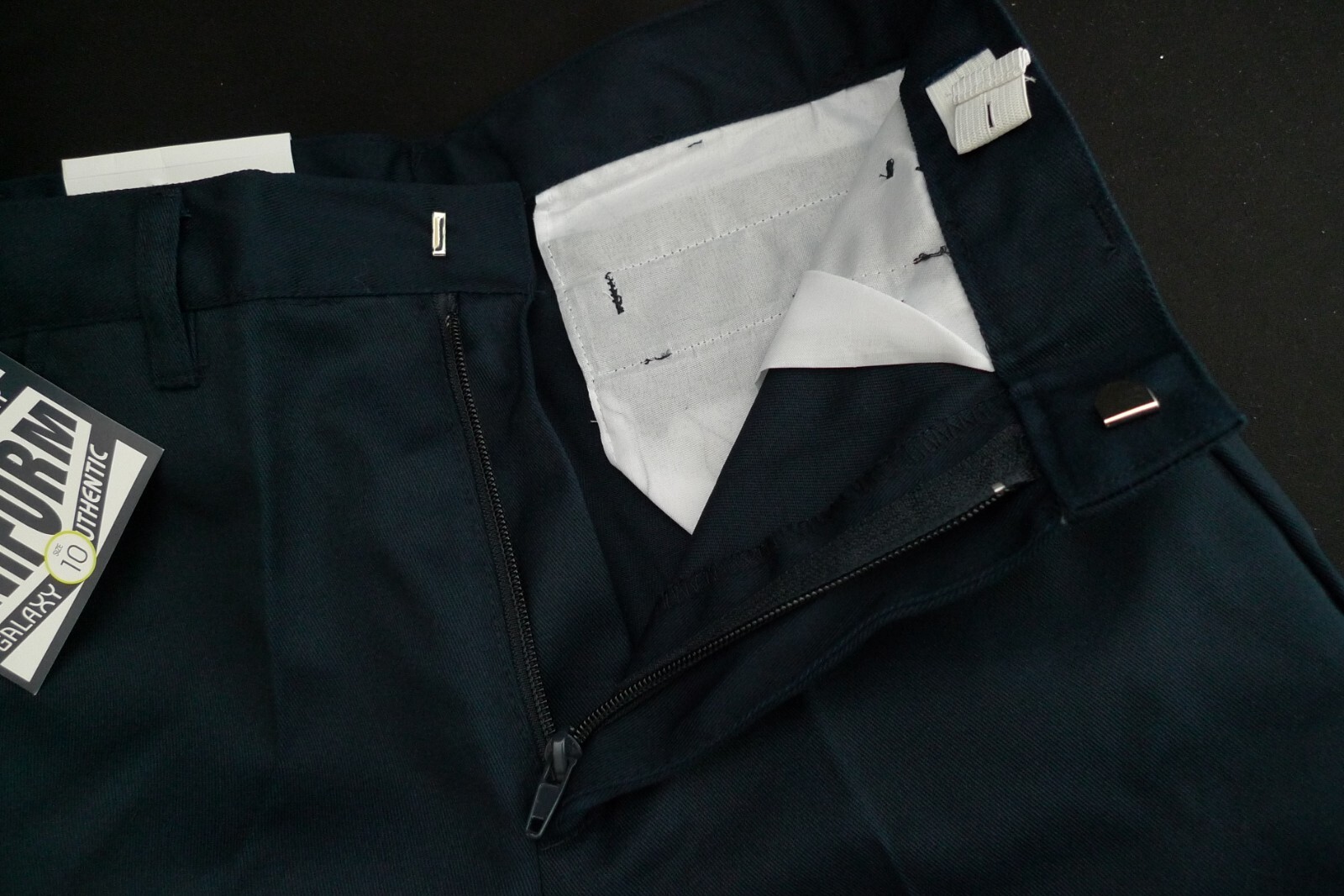 AUTHENTIC GALAXY SCHOOL UNIFORM SHORTS NAVY BLUE ADJUSTABLE SIZE 10 NEW W/ TAGS