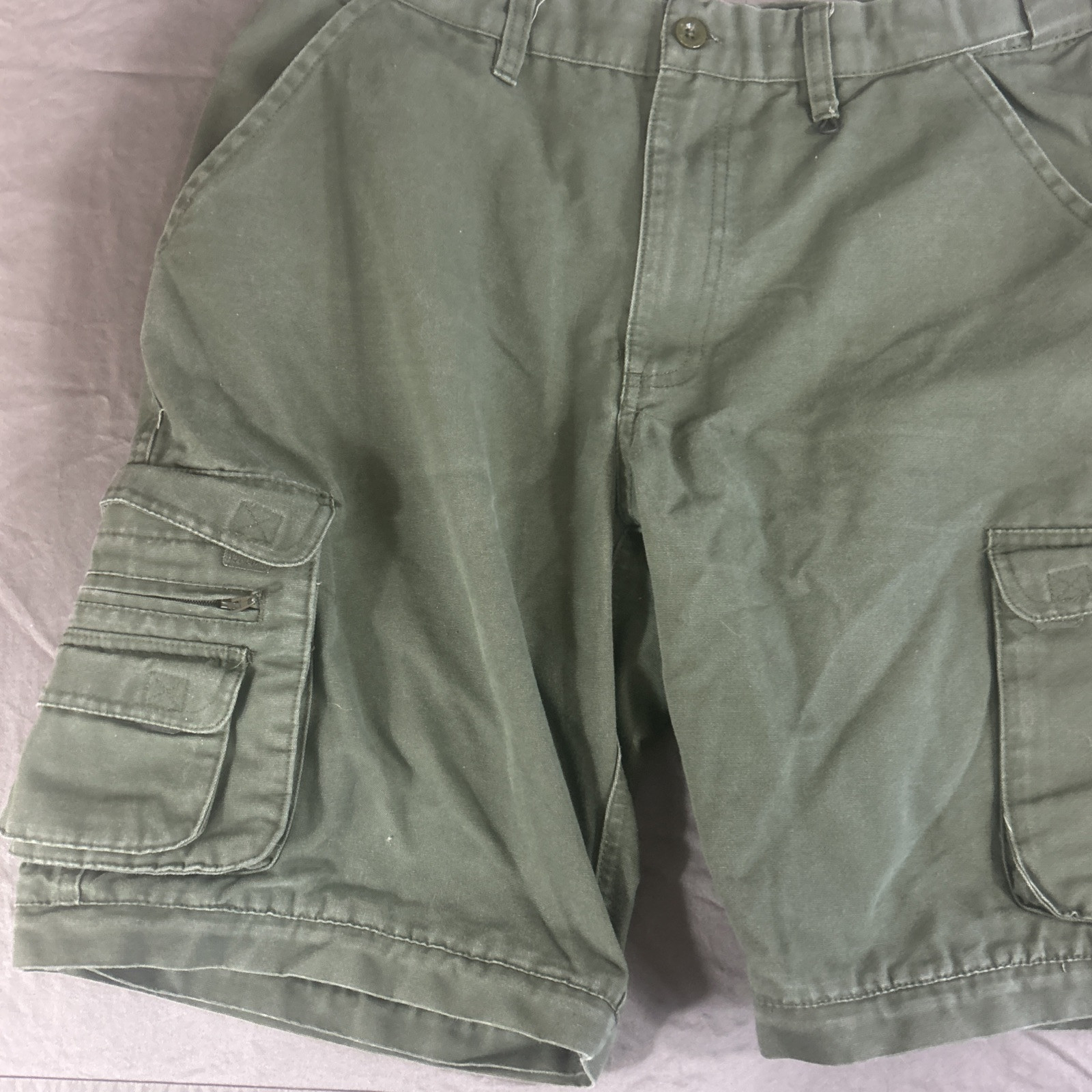 BSA Boy Scouts of America Uniform Shorts Youth 20 Waist 31-33 Olive Green Cargo