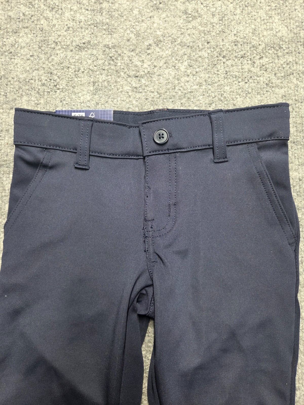 French Toast Pants Boys Sz 4 Navy School Uniform Slim Performance Tapered Flat