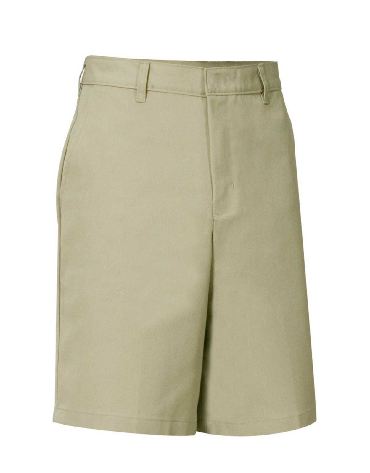 School Apparel A+, Men’s Flat Front Shorts, NWT, Khaki, Style# 7031M