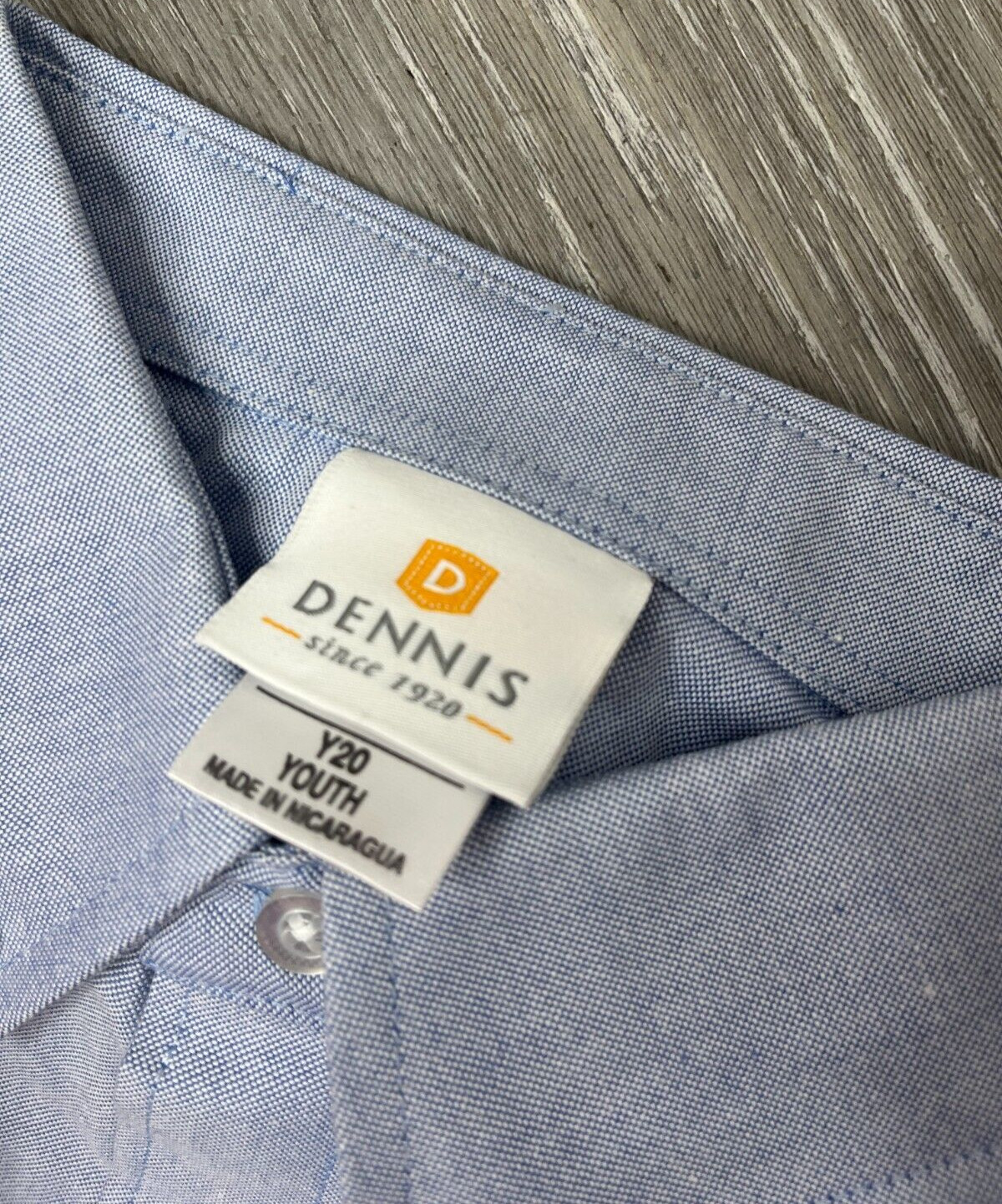 2pk DENNIS UNIFORM Unisex/Boys Oxford Short Sleeve Shirt, Blue Size Y20 Youth