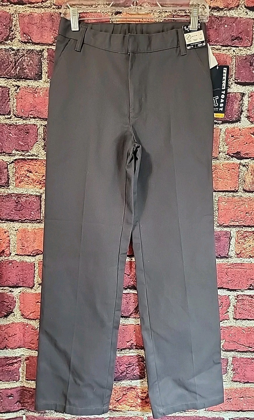 French Toast Schoolwear Relaxed Fit Uniform Pants Gray Pant Boy’s Size 14 C80