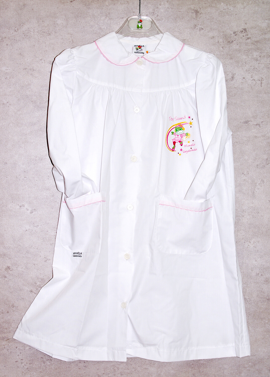 White Elementary School Apron Naughty Vagabond Girl
